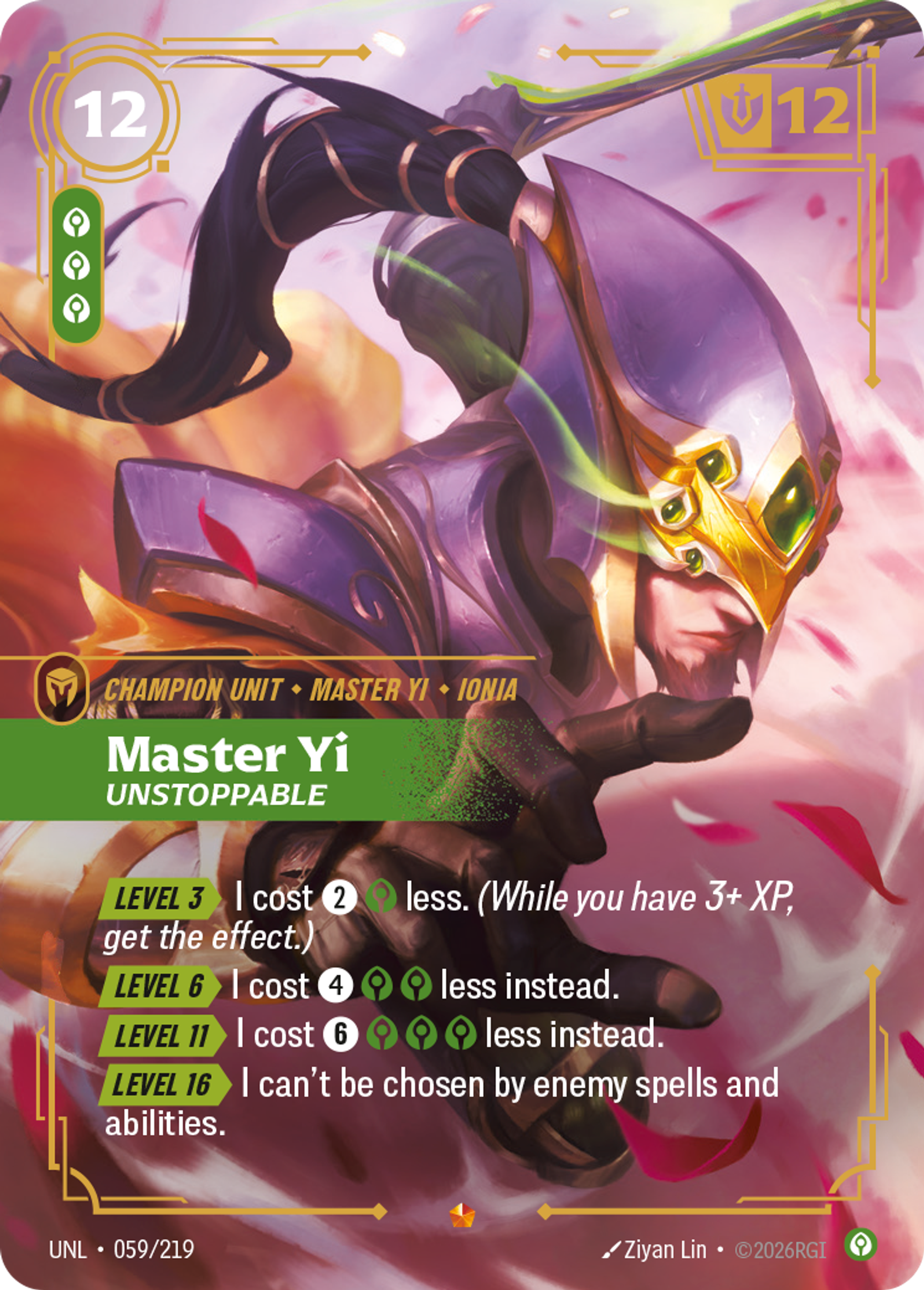 Master Yi - Unstoppable — Unleashed — Riftbound