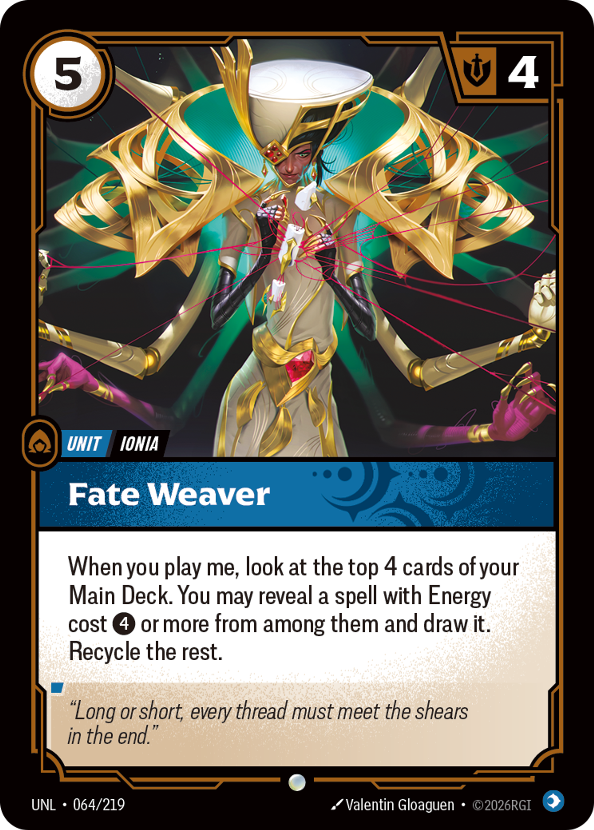 Fate Weaver — Unleashed — Riftbound
