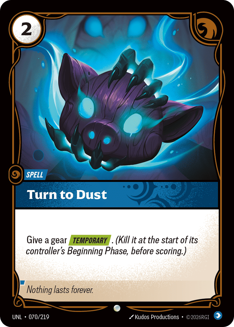 Turn to Dust — Unleashed — Riftbound
