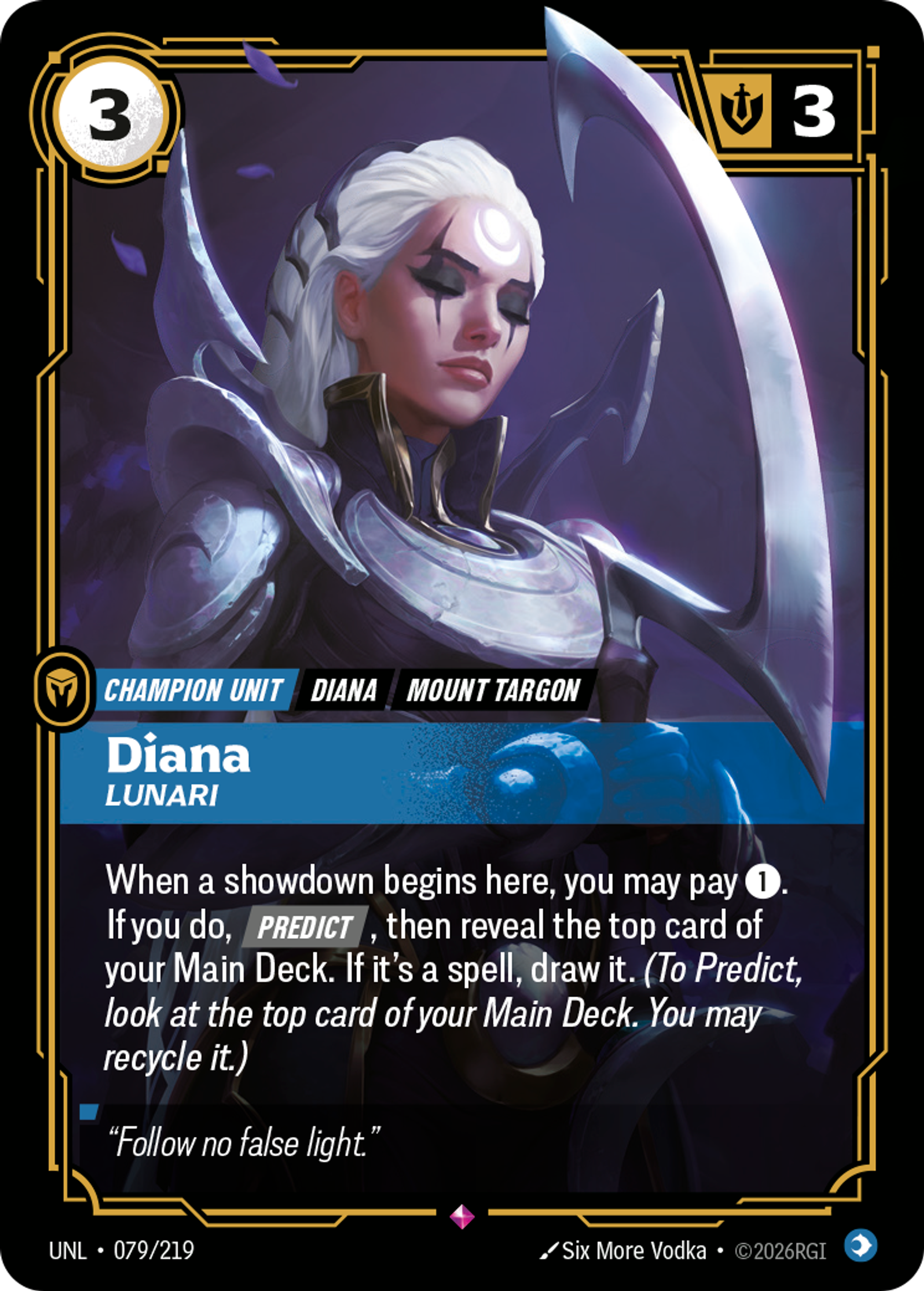 Diana - Lunari — Unleashed — Riftbound: League of Legends TCG