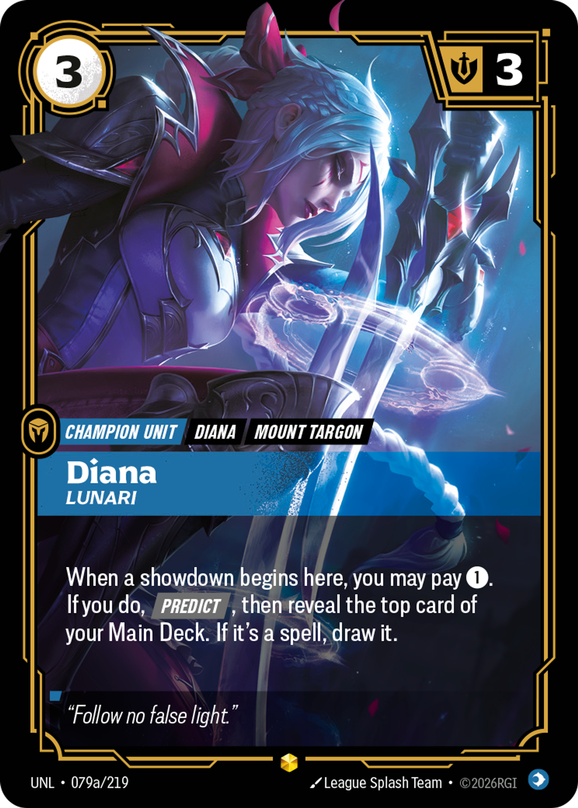 Diana - Lunari (Alternate Art) — Unleashed — Riftbound: League of Legends TCG