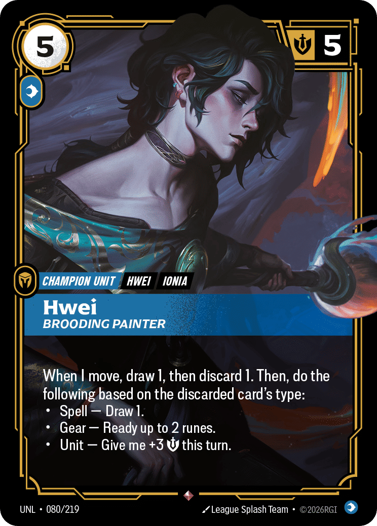 Hwei - Brooding Painter — Unleashed — Riftbound