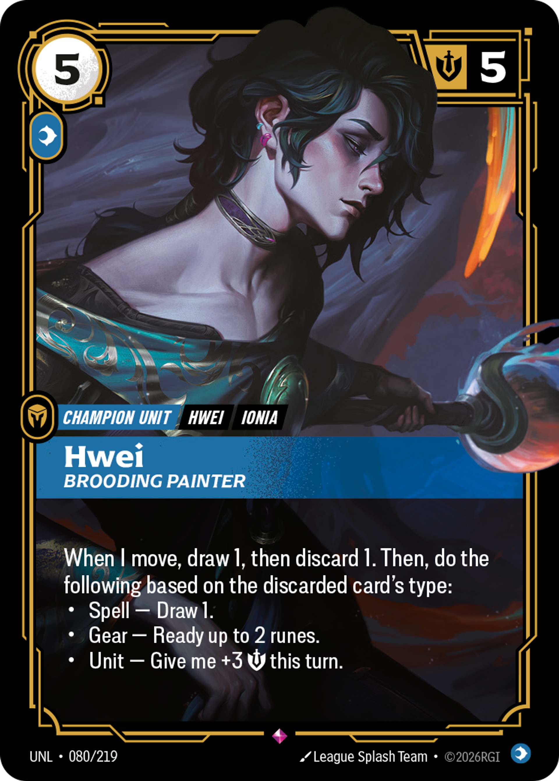 Hwei - Brooding Painter — Unleashed — Riftbound