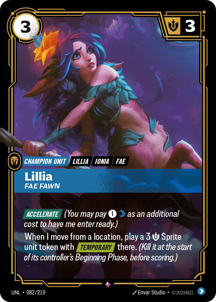 Lillia - Fae Fawn — Unleashed — Riftbound