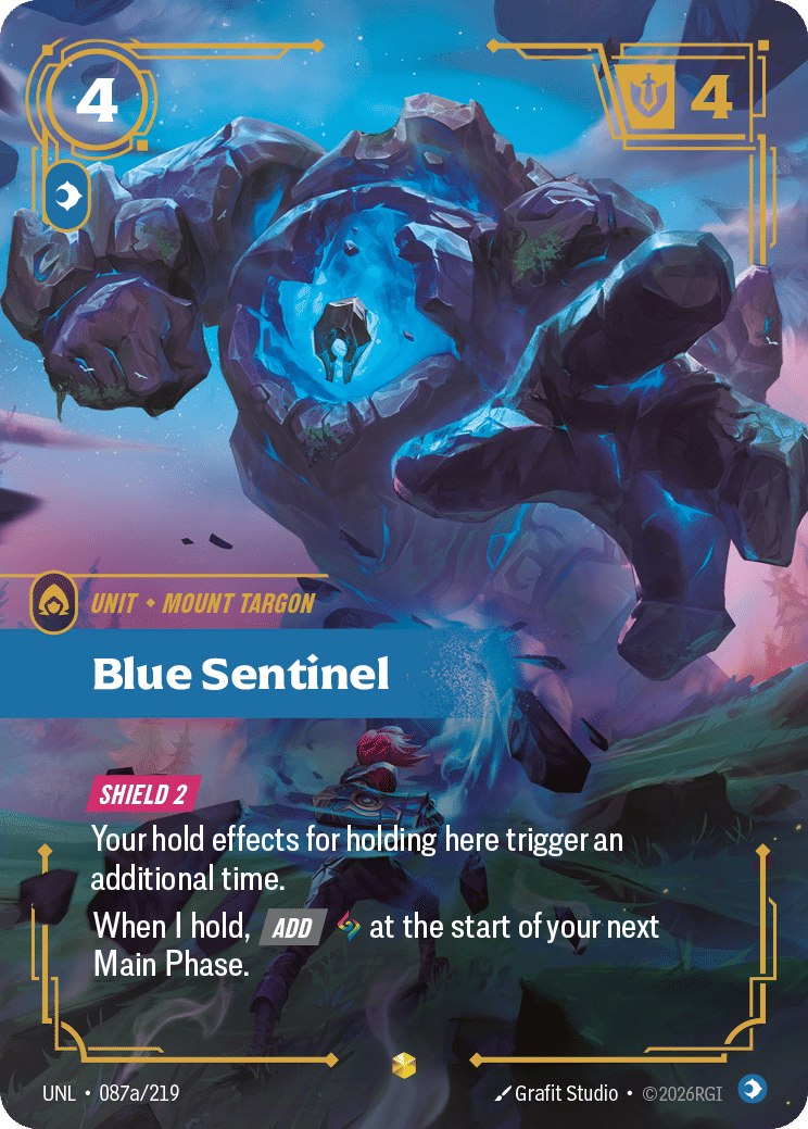 Blue Sentinel (Alternate Art) — Unleashed — Riftbound