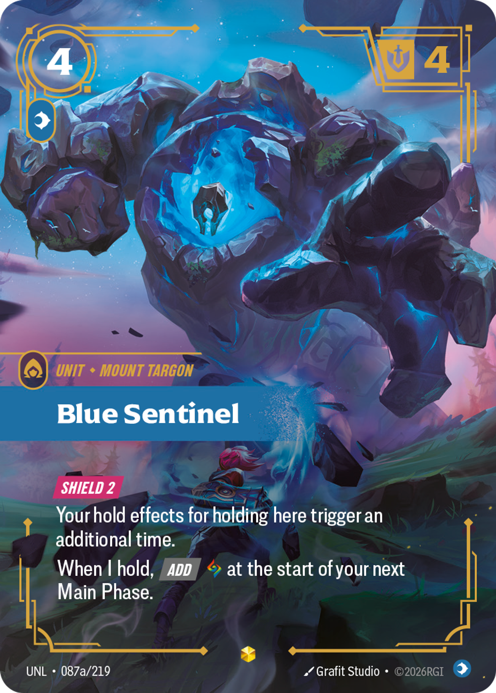 Blue Sentinel (Alternate Art) — Unleashed — Riftbound
