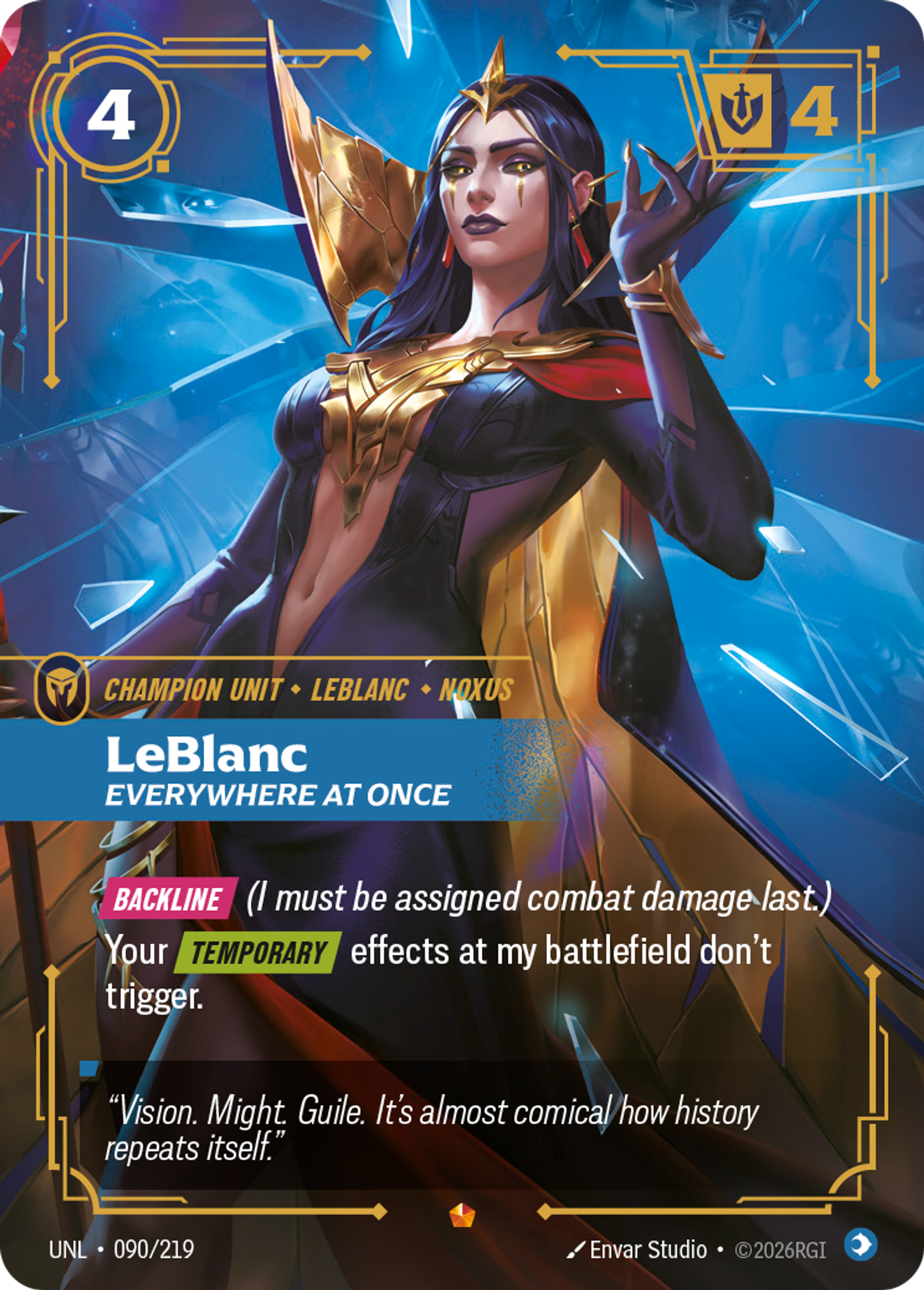 LeBlanc - Everywhere At Once — Unleashed — Riftbound