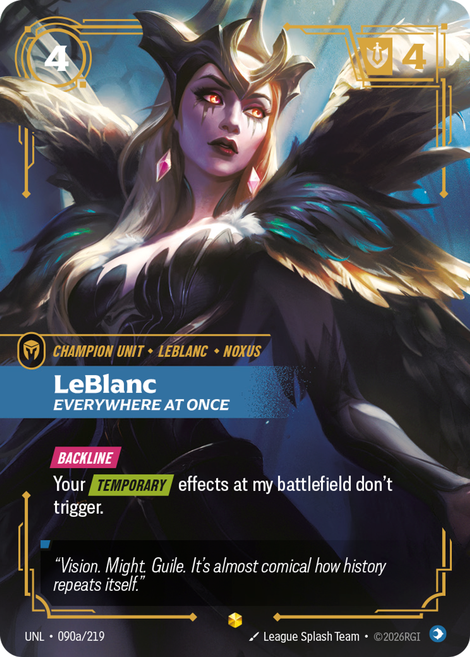 LeBlanc - Everywhere At Once (Alternate Art) — Unleashed — Riftbound: League of Legends TCG