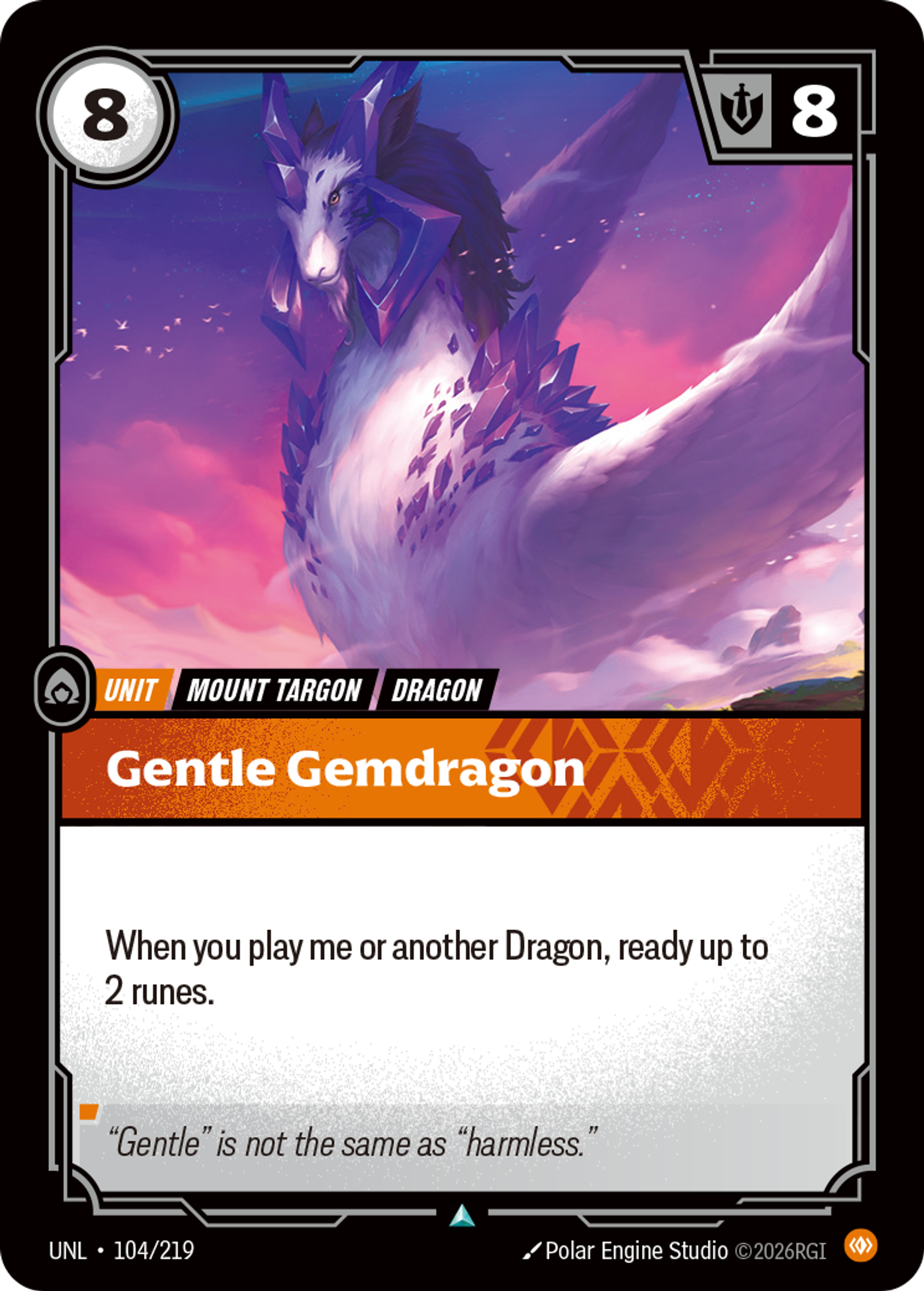 Gentle Gemdragon — Unleashed — Riftbound