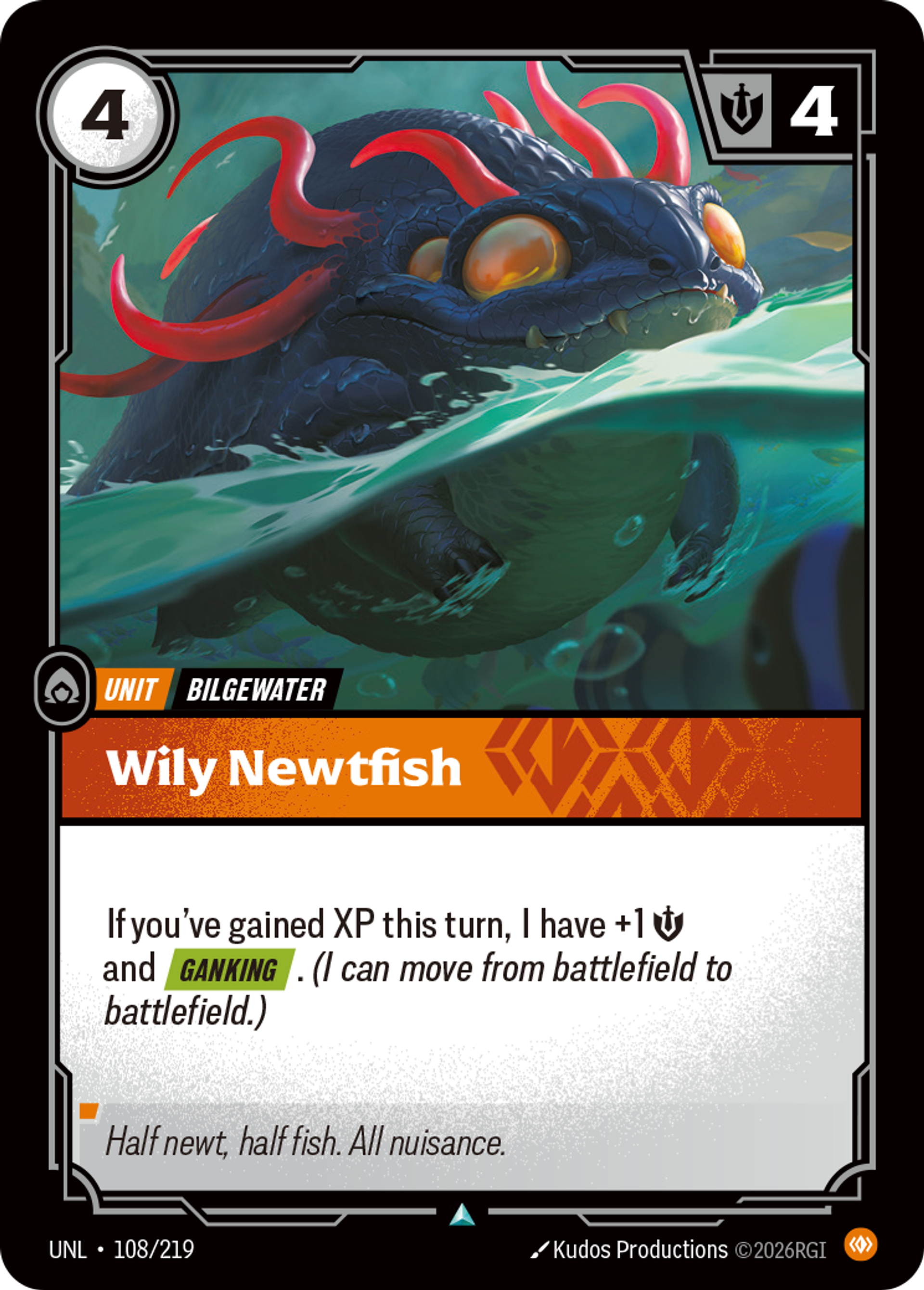 Wily Newtfish — Unleashed — Riftbound