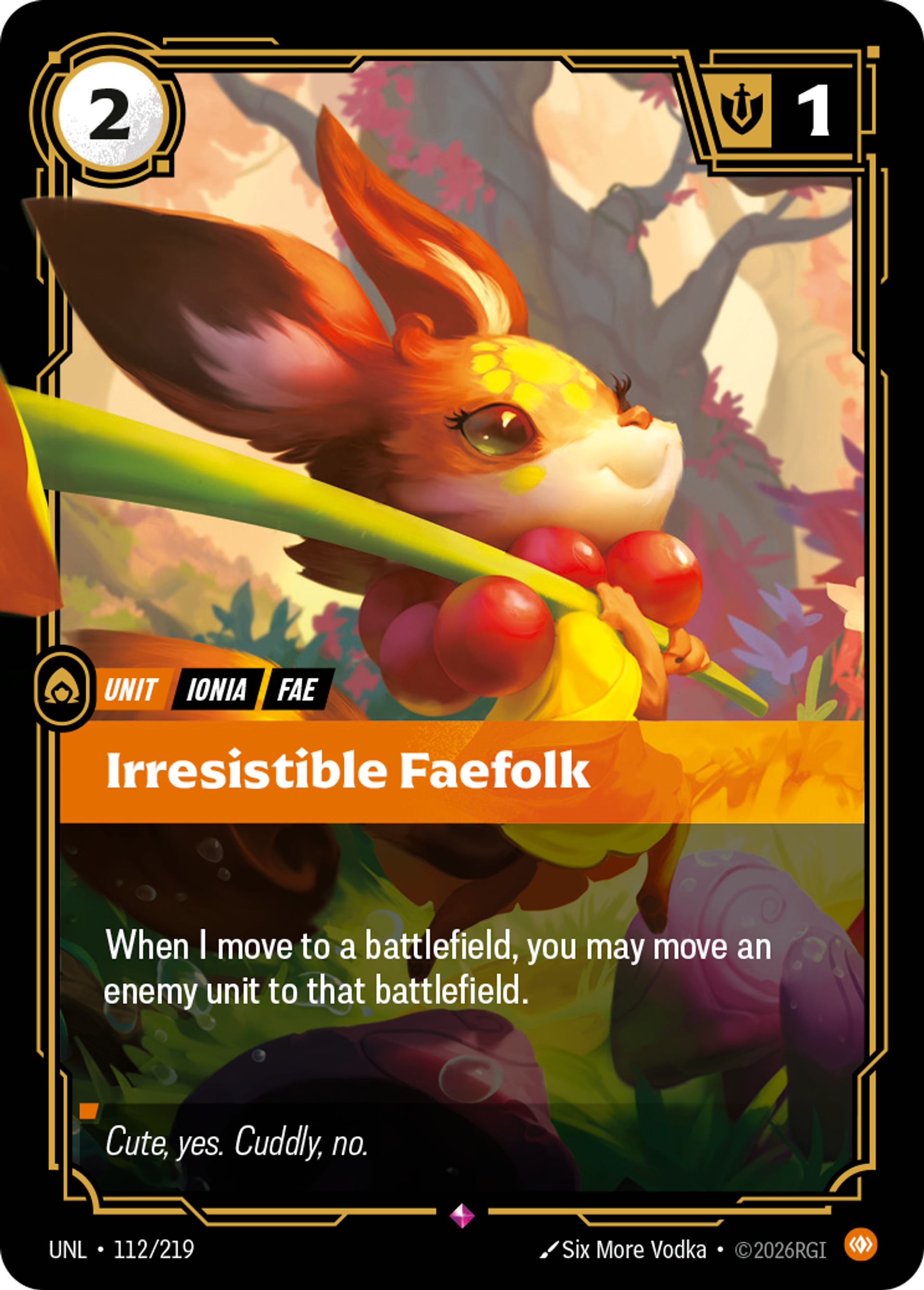 Irresistible Faefolk — Unleashed — Riftbound