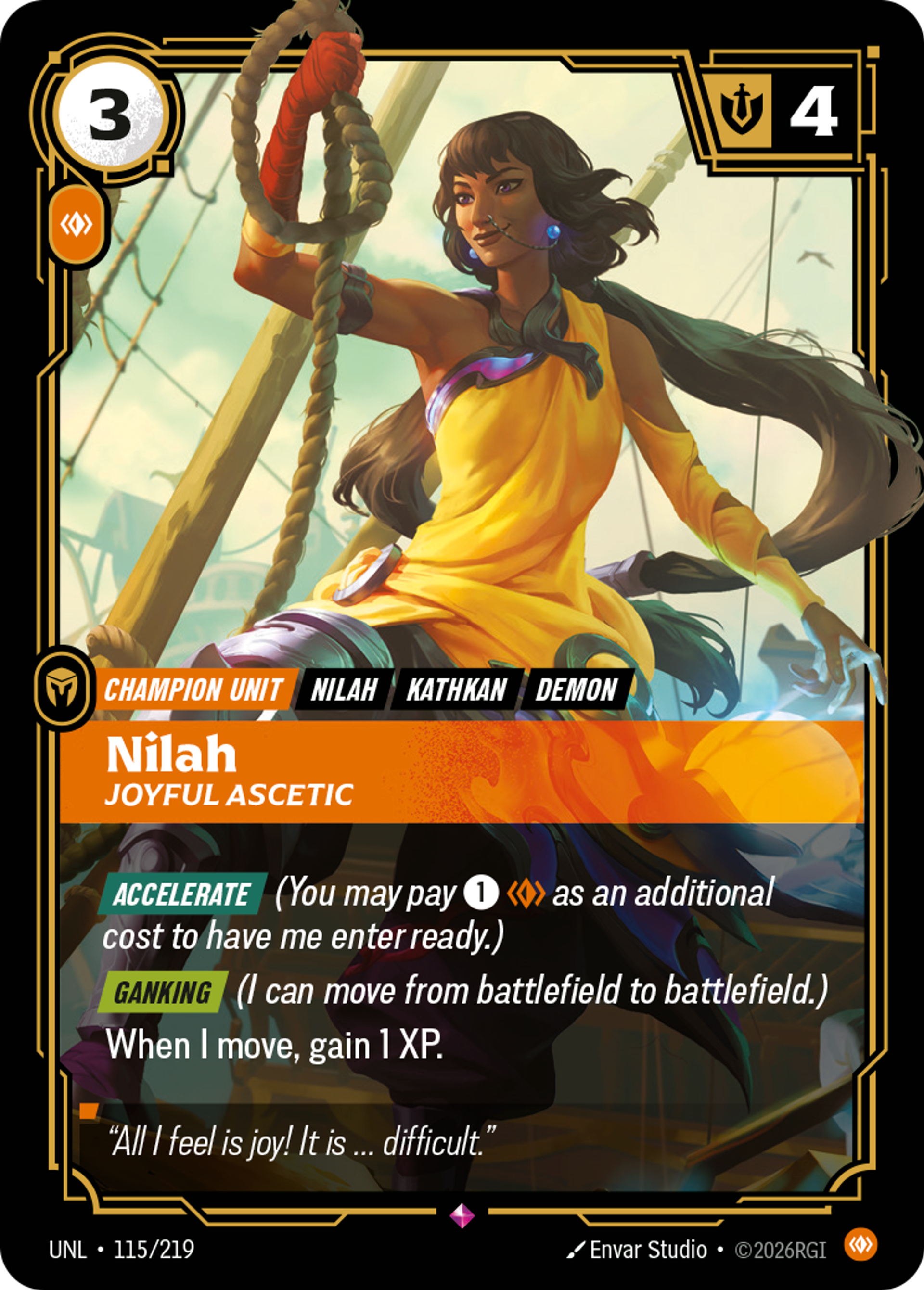 Nilah - Joyful Ascetic — Unleashed — Riftbound