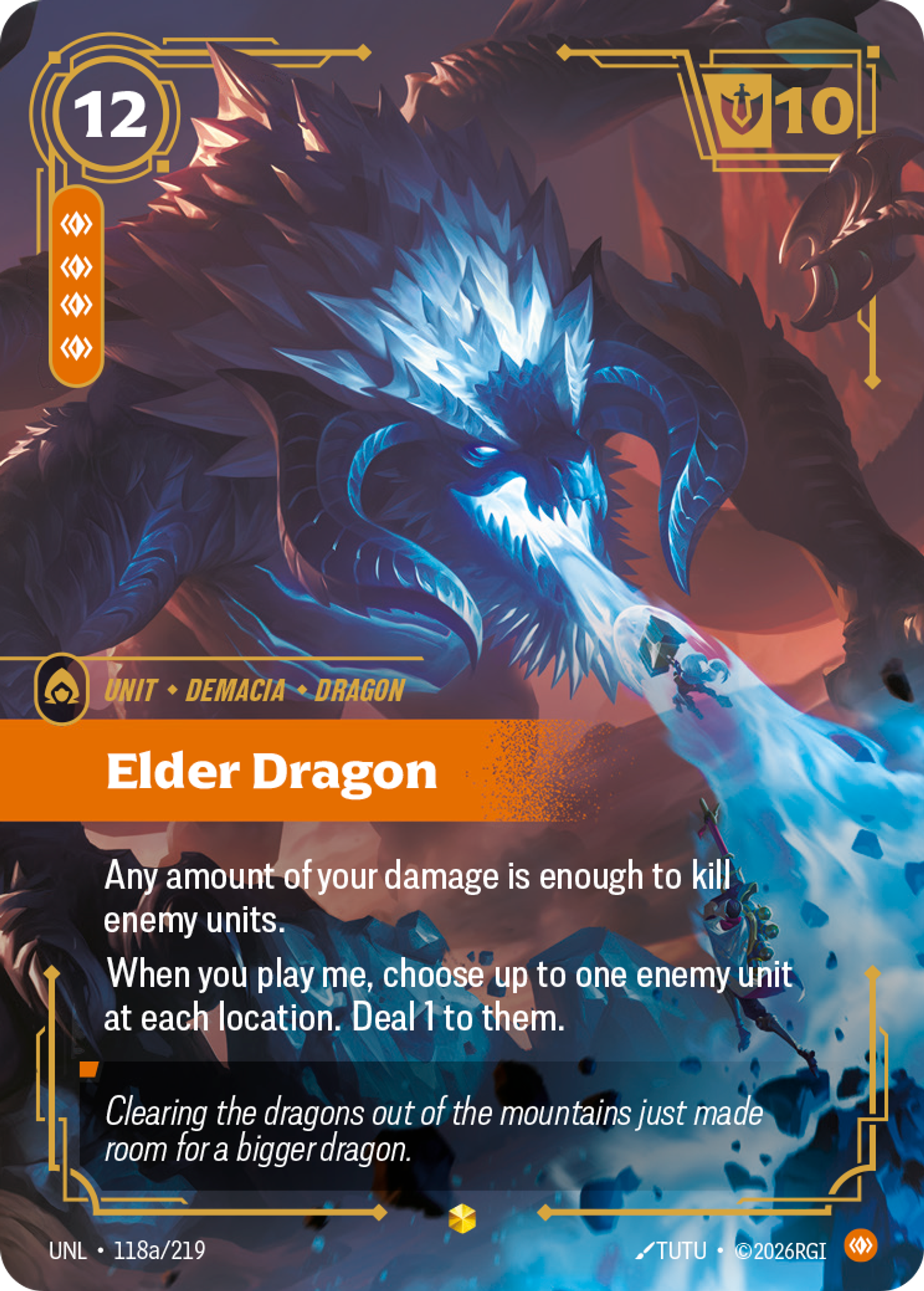 Elder Dragon (Alternate Art) — Unleashed — Riftbound