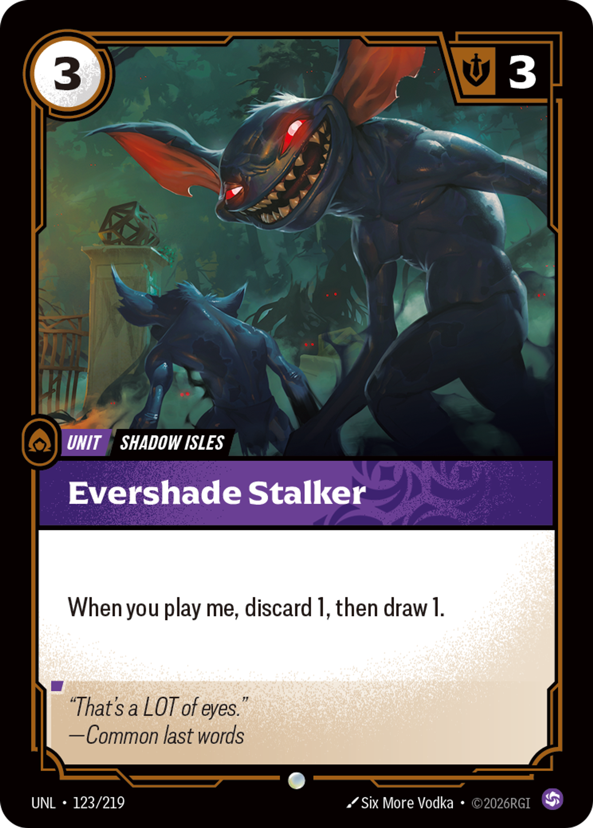 Evershade Stalker — Unleashed — Riftbound