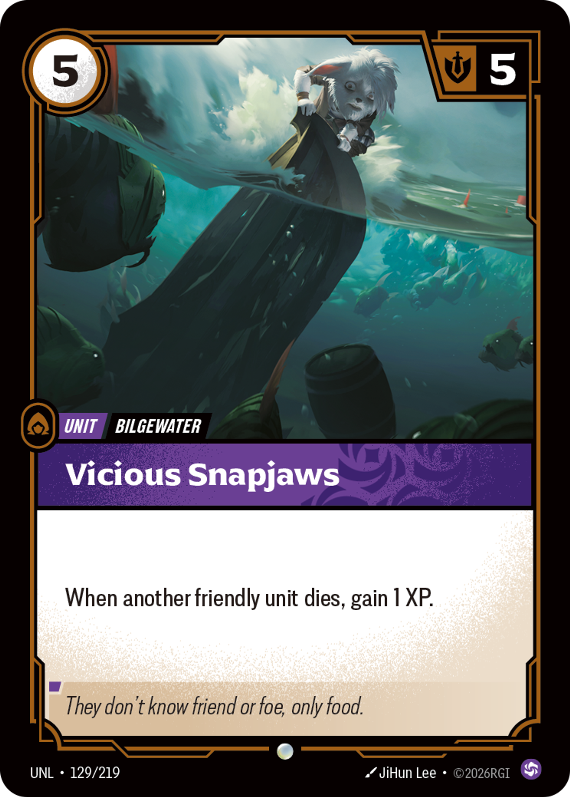 Vicious Snapjaws — Unleashed — Riftbound