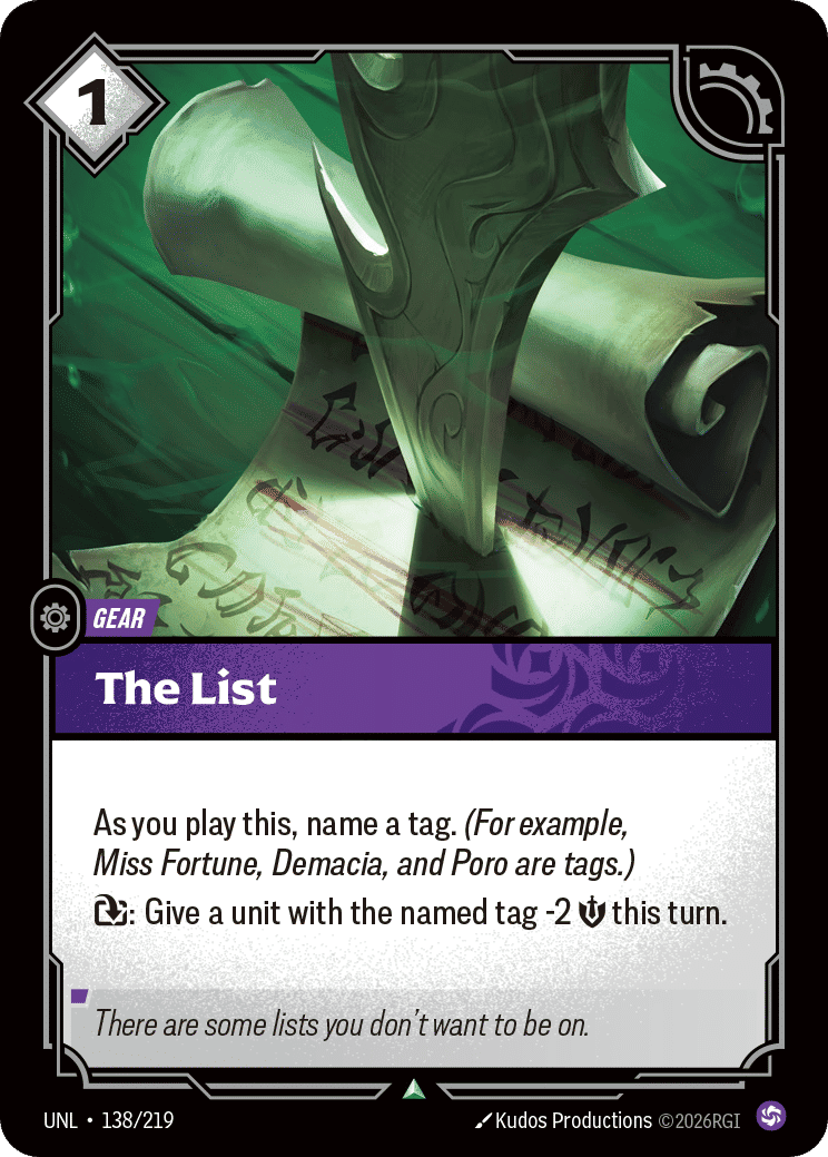 The List