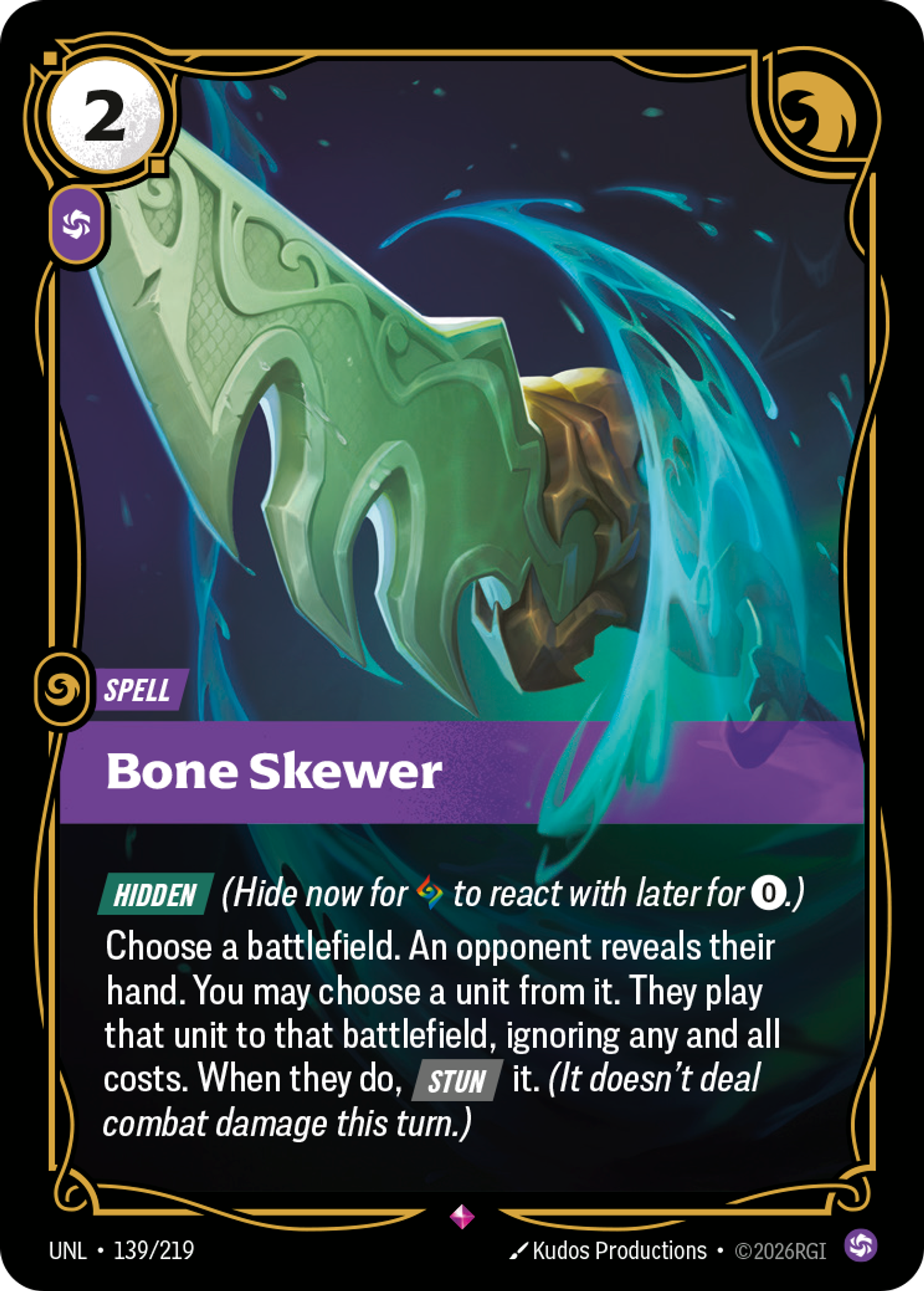 Bone Skewer — Unleashed — Riftbound