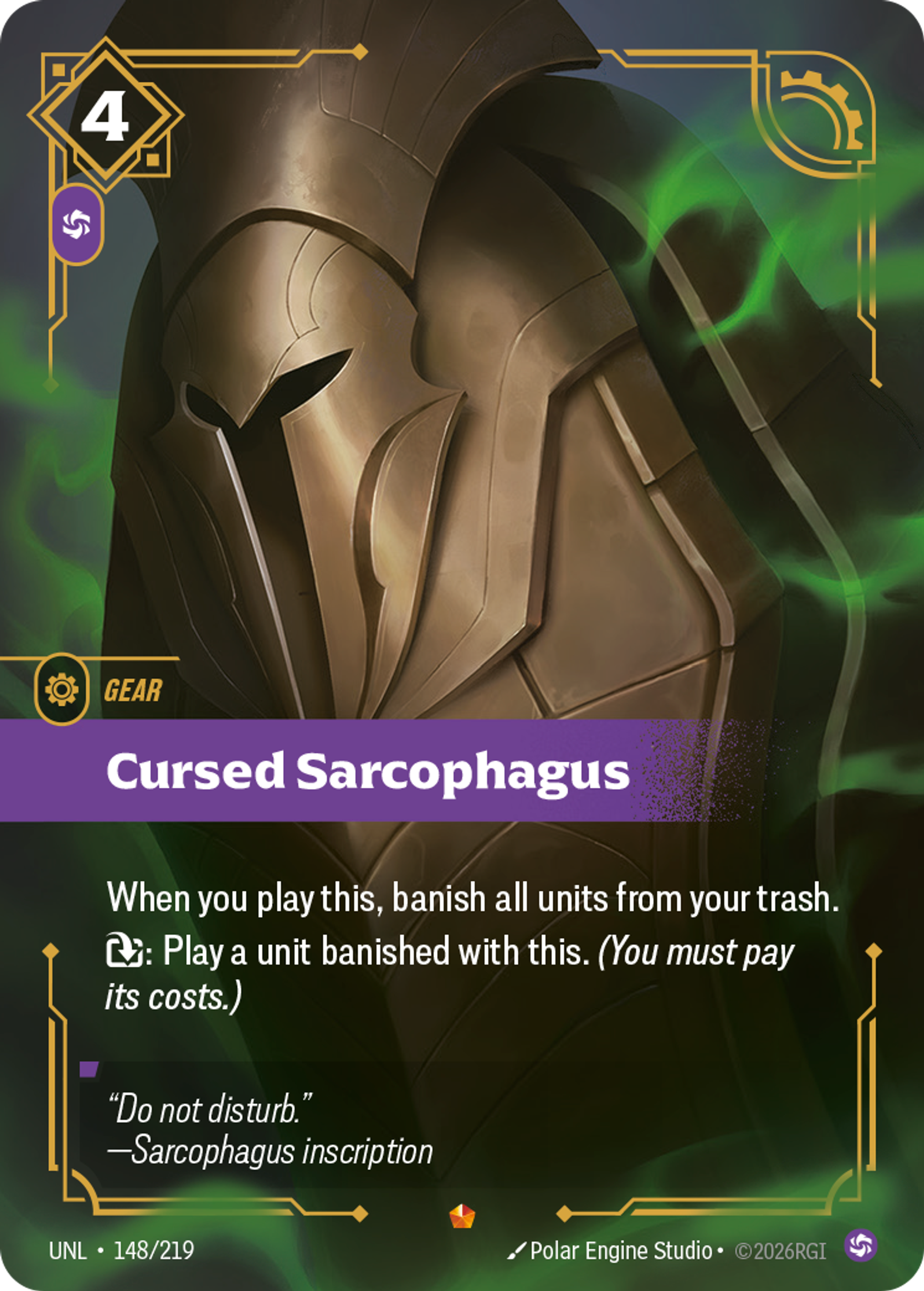 Cursed Sarcophagus — Unleashed — Riftbound