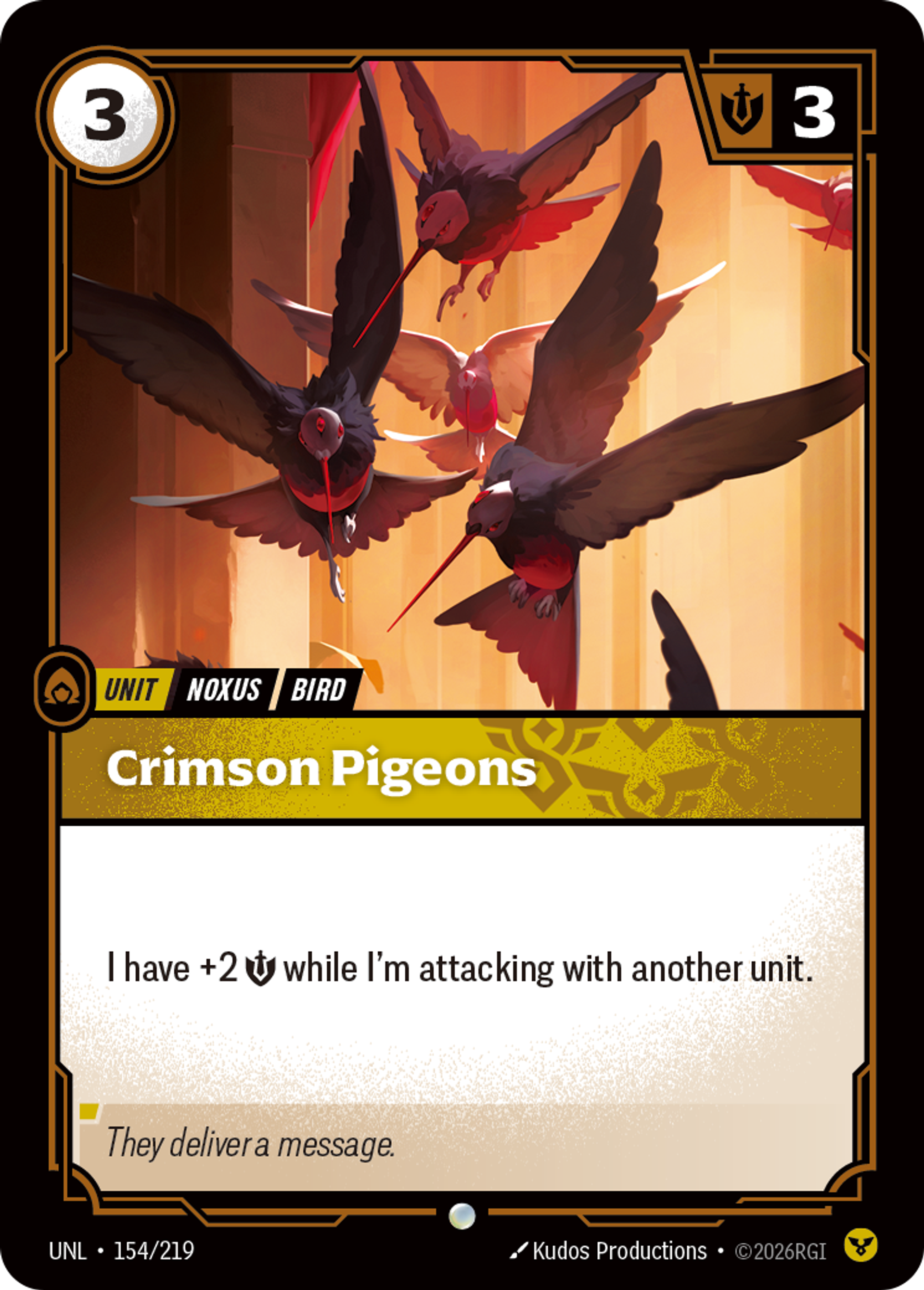 Crimson Pigeons — Unleashed — Riftbound