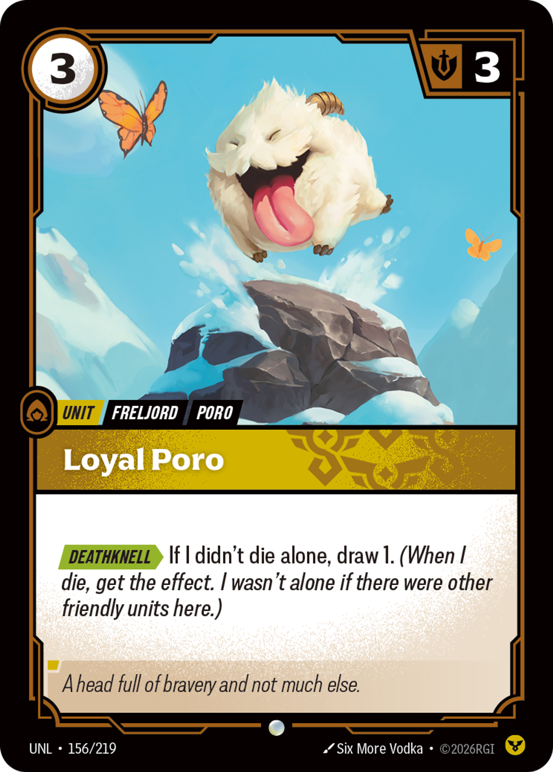 Loyal Poro — Unleashed — Riftbound