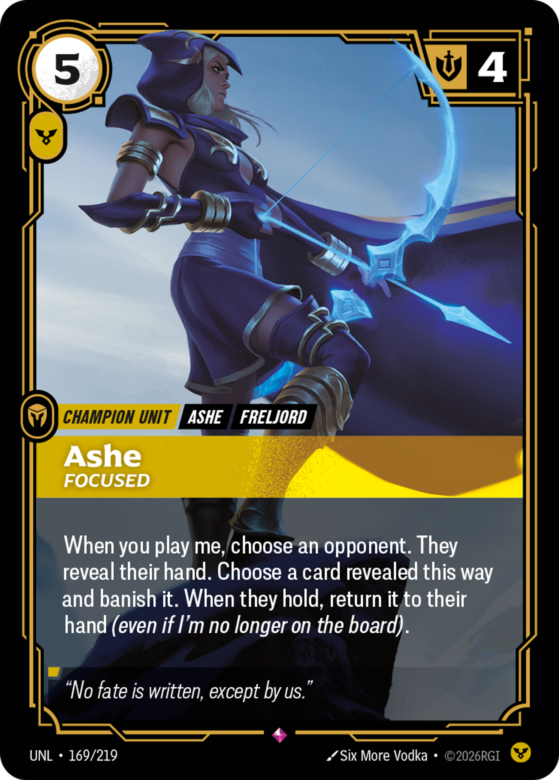 Ashe - Focused — Unleashed — Riftbound