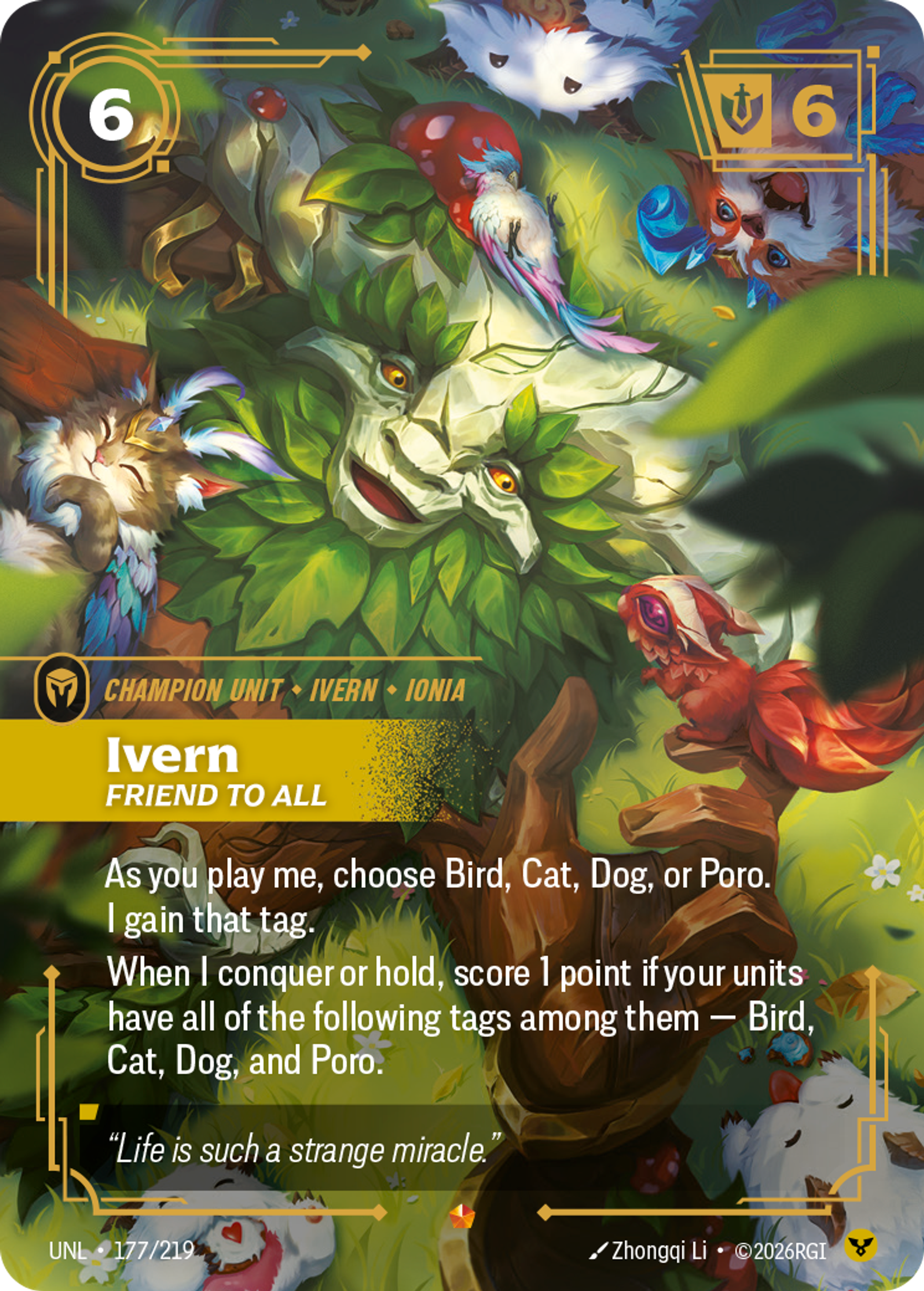 Ivern - Friend to All — Unleashed — Riftbound: League of Legends TCG