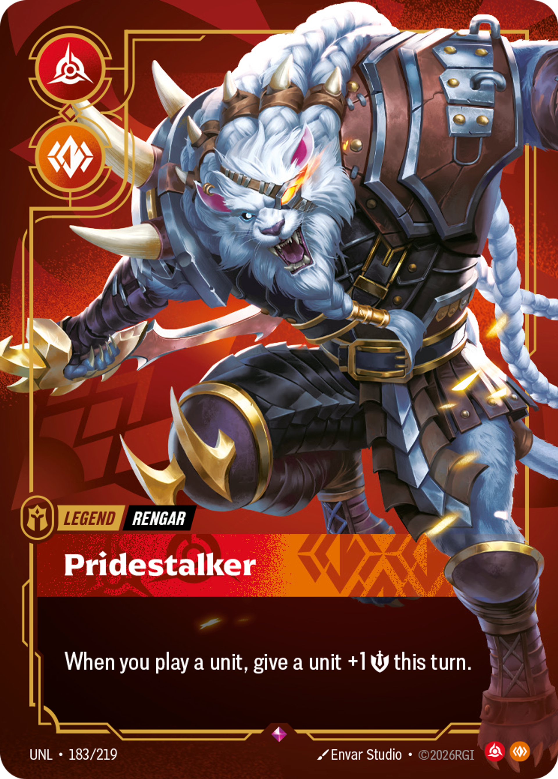 Rengar - Pridestalker — Unleashed — Riftbound: League of Legends TCG