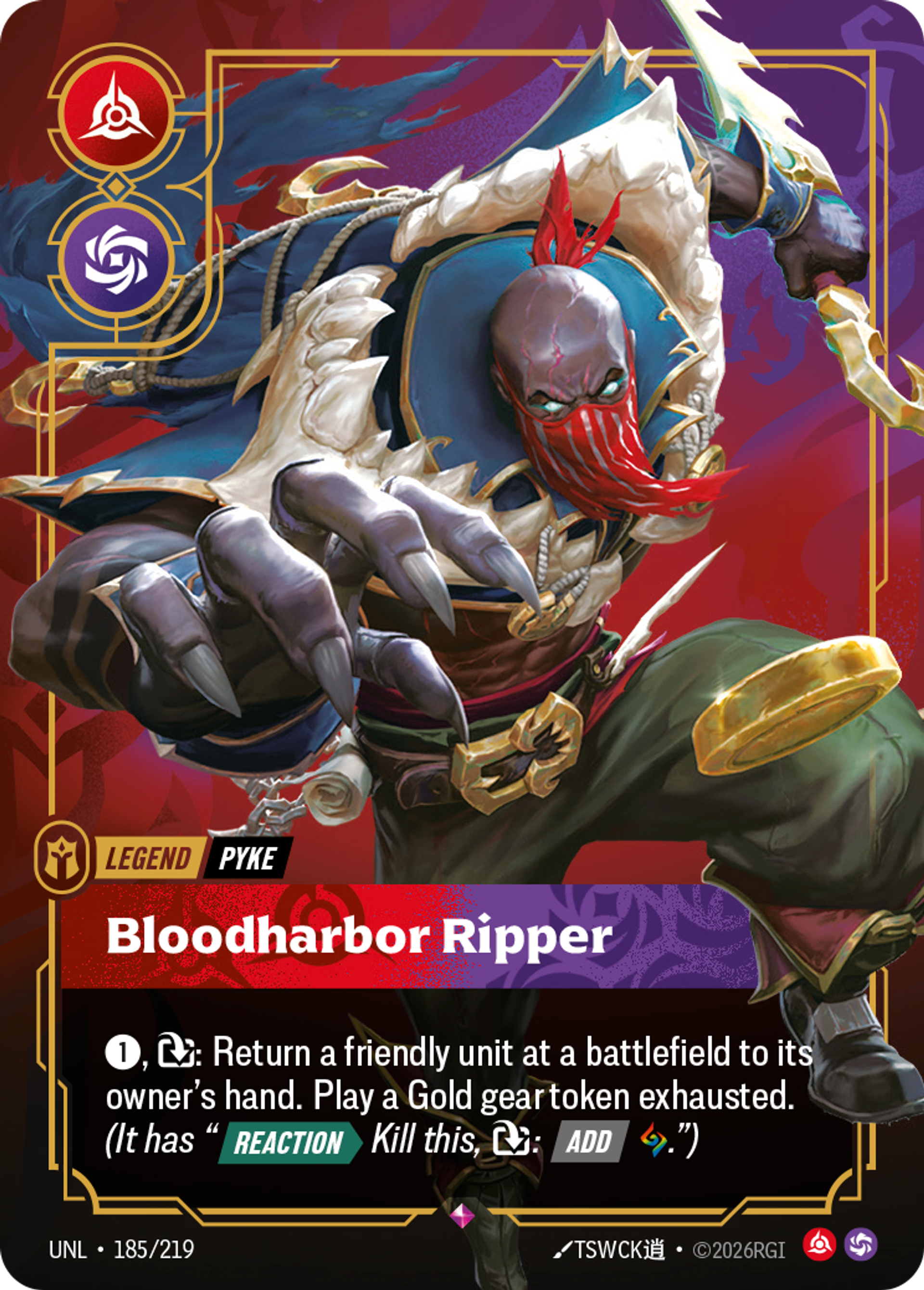 Pyke - Bloodharbor Ripper — Unleashed — Riftbound