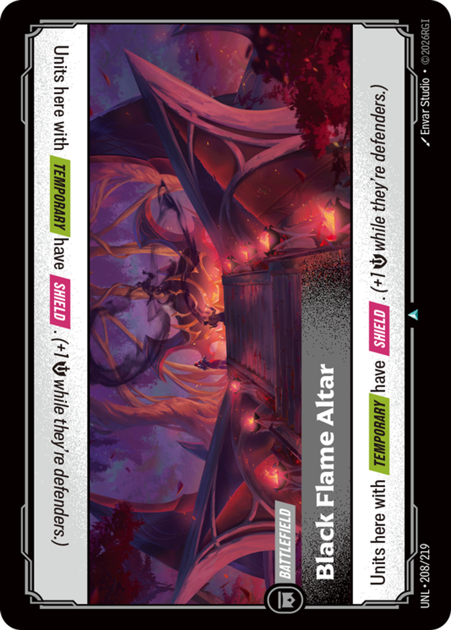 Black Flame Altar — Unleashed — Riftbound