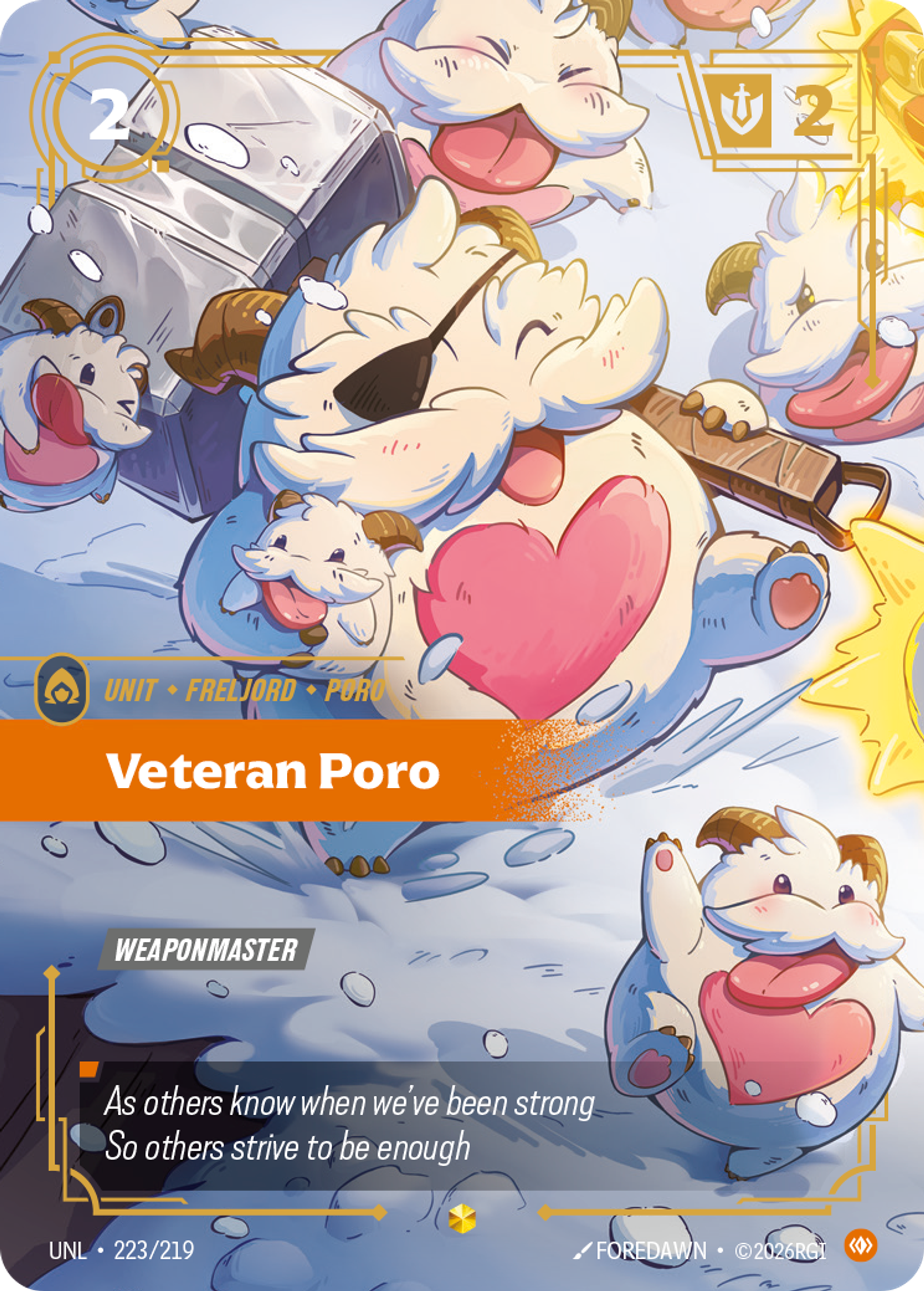 Veteran Poro (Overnumbered) — Unleashed — Riftbound