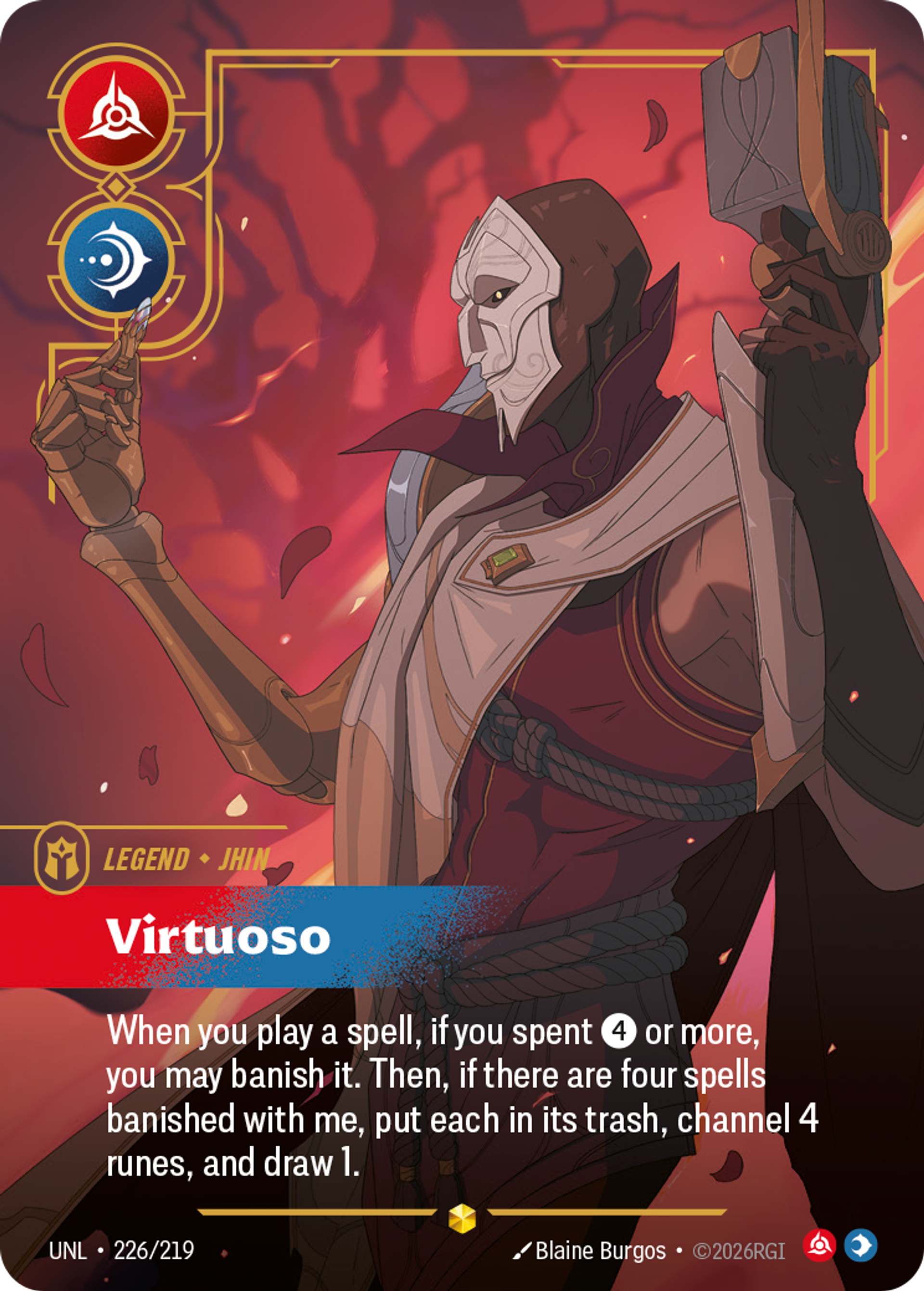 Jhin - Virtuoso (Overnumbered) — Unleashed — Riftbound: League of Legends TCG