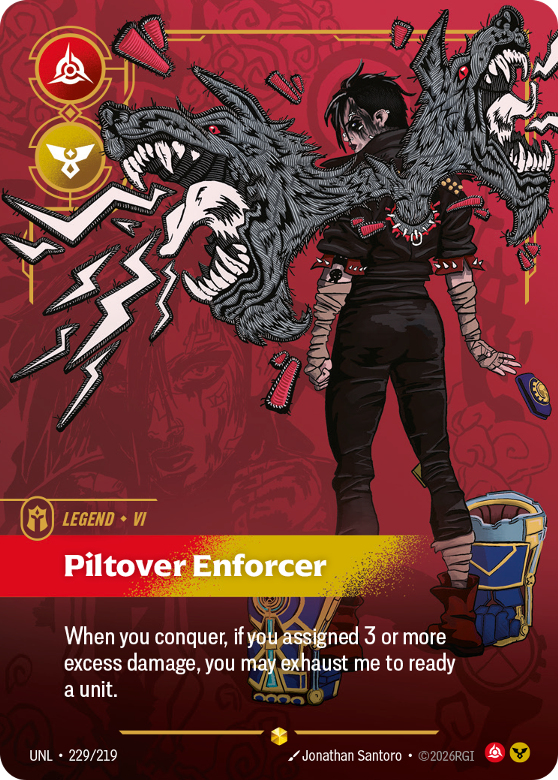 Vi - Piltover Enforcer (Overnumbered) — Unleashed — Riftbound: League of Legends TCG
