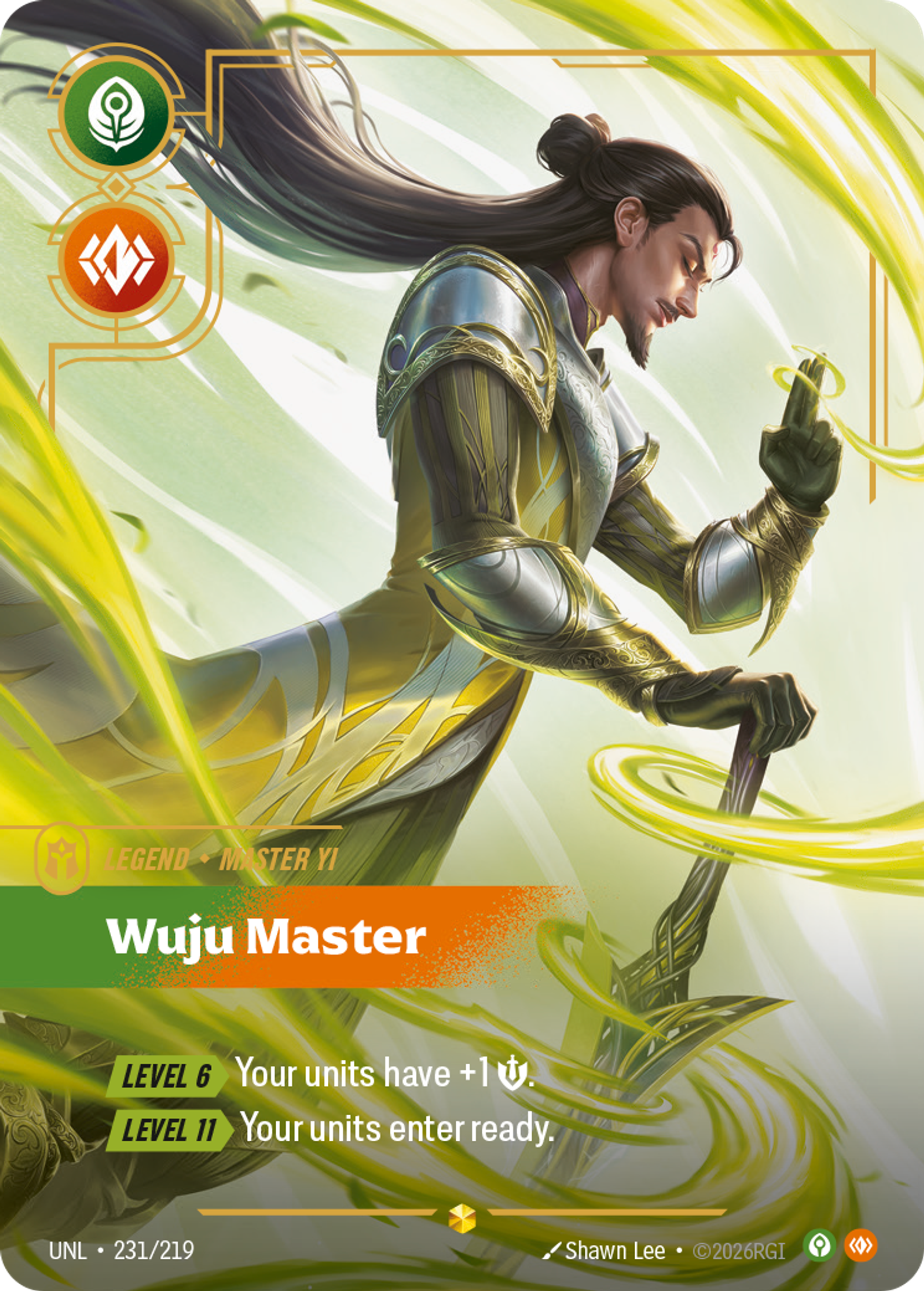 Master Yi - Wuju Master (Overnumbered) — Unleashed — Riftbound: League of Legends TCG