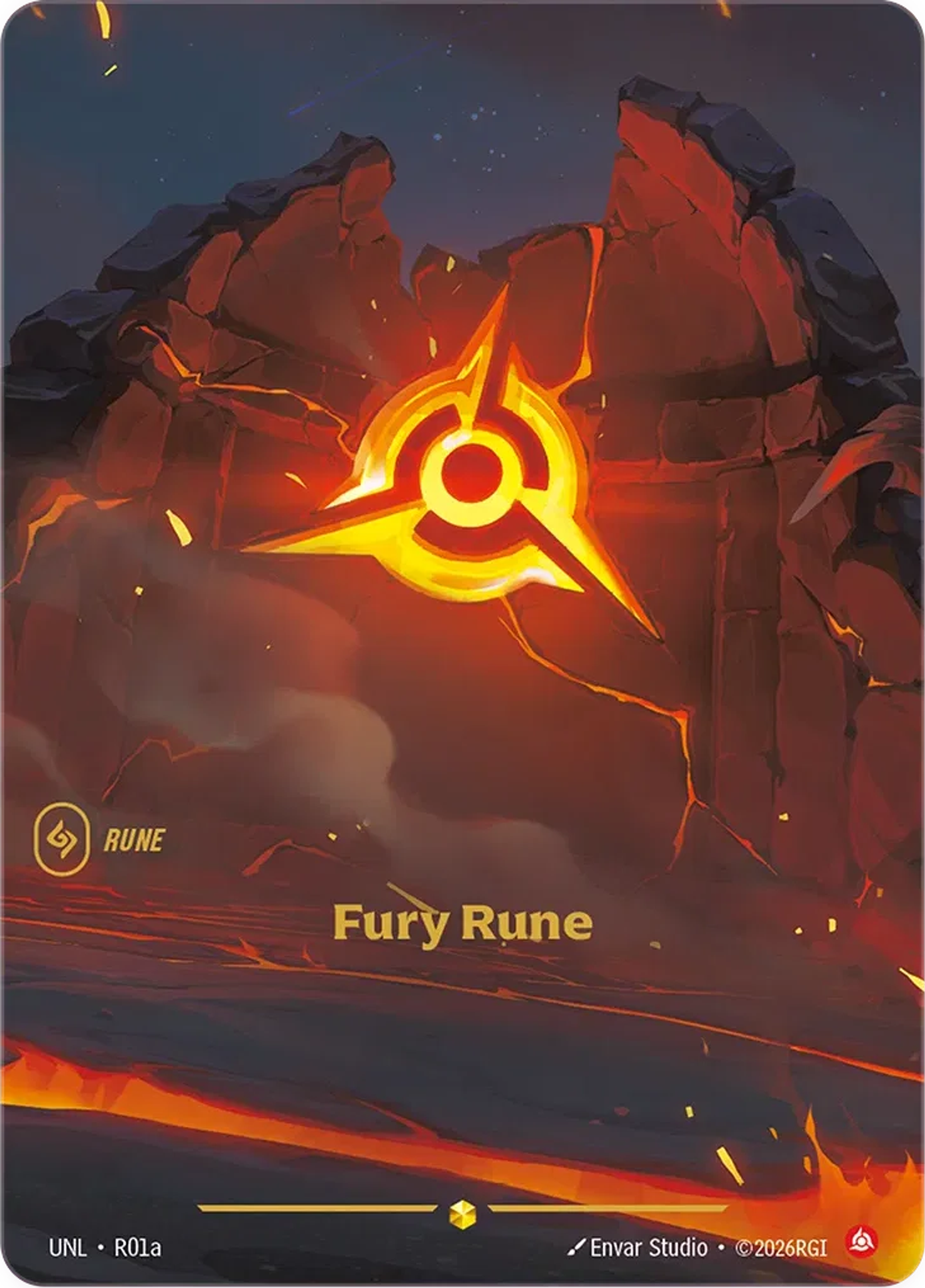 Fury Rune — Unleashed — Riftbound: League of Legends TCG