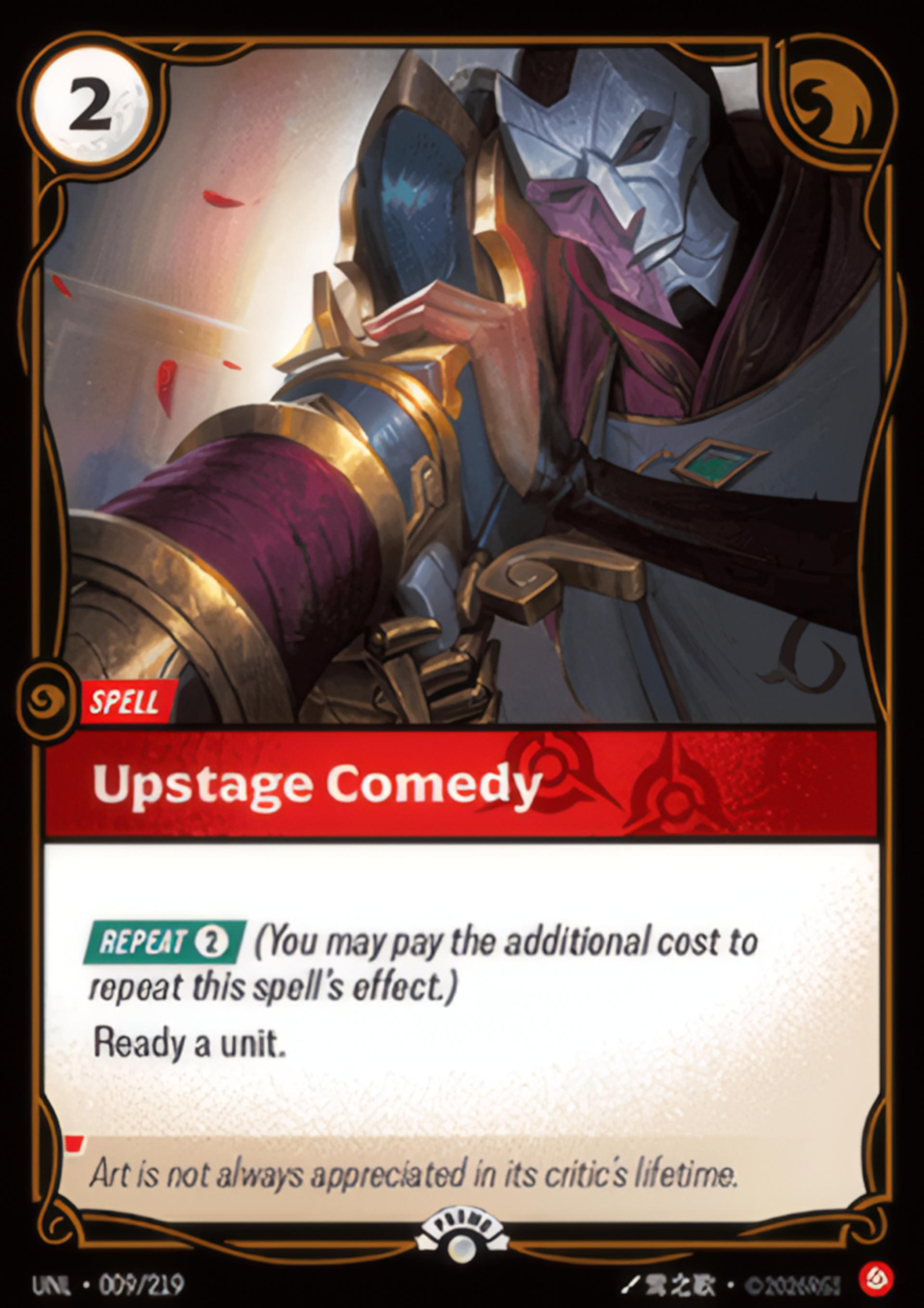 Upstage Comedy — Unleashed - Promo Cards — Riftbound