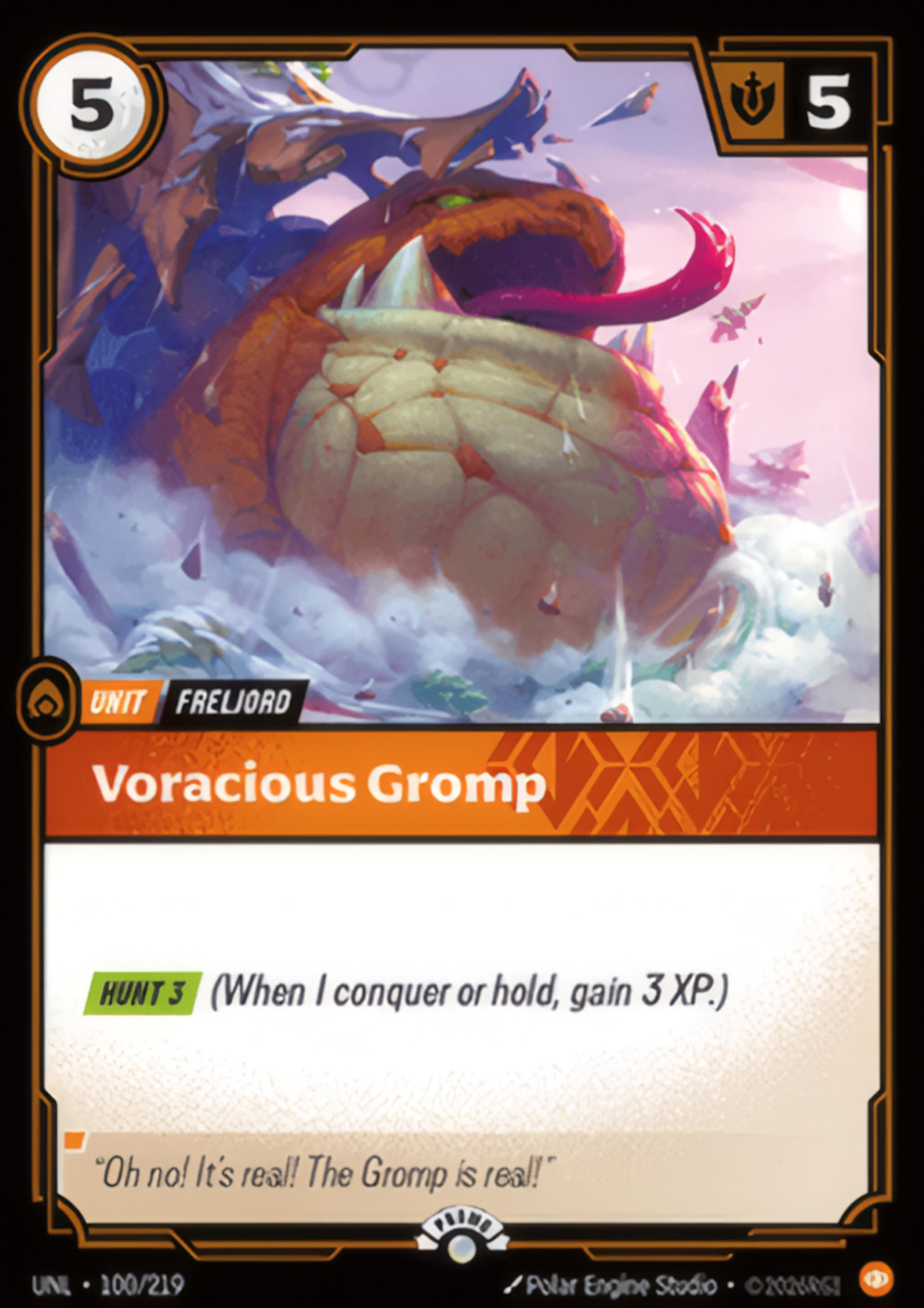 Voracious Gromp — Unleashed - Promo Cards — Riftbound