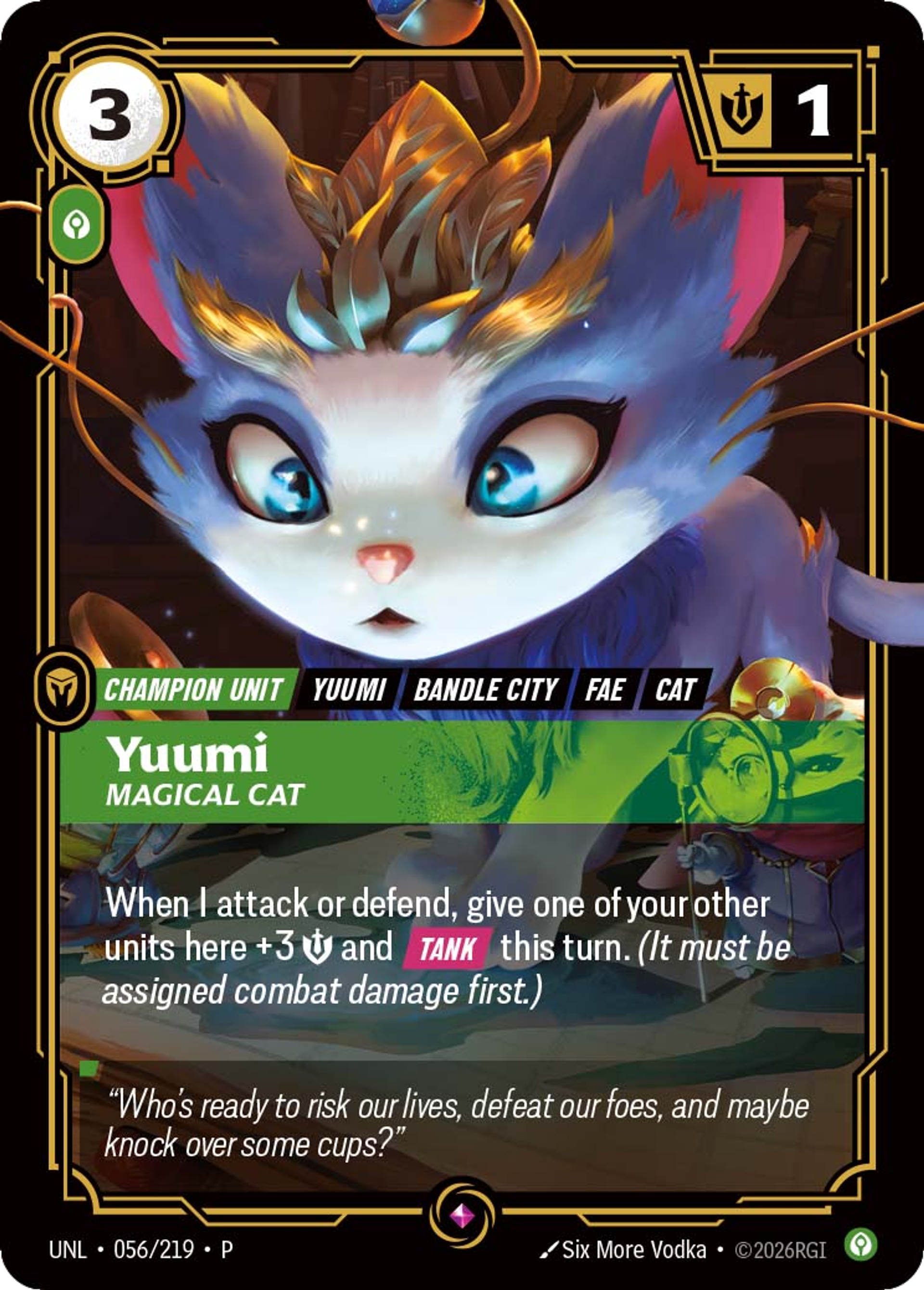 Yuumi - Magical Cat — Unleashed - Promo Cards — Riftbound