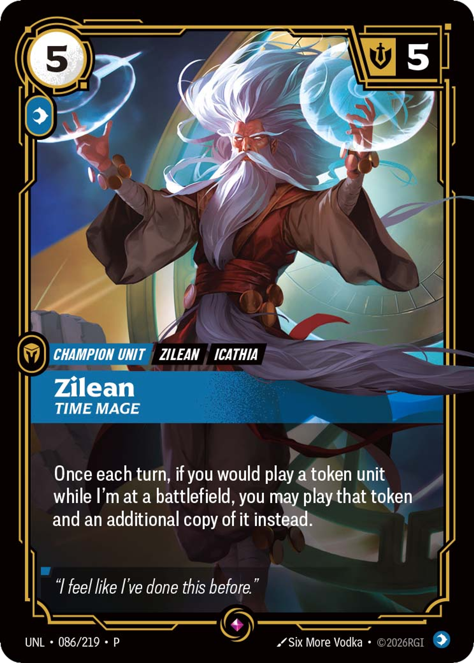 Zilean - Time Mage — Unleashed - Promo Cards — Riftbound