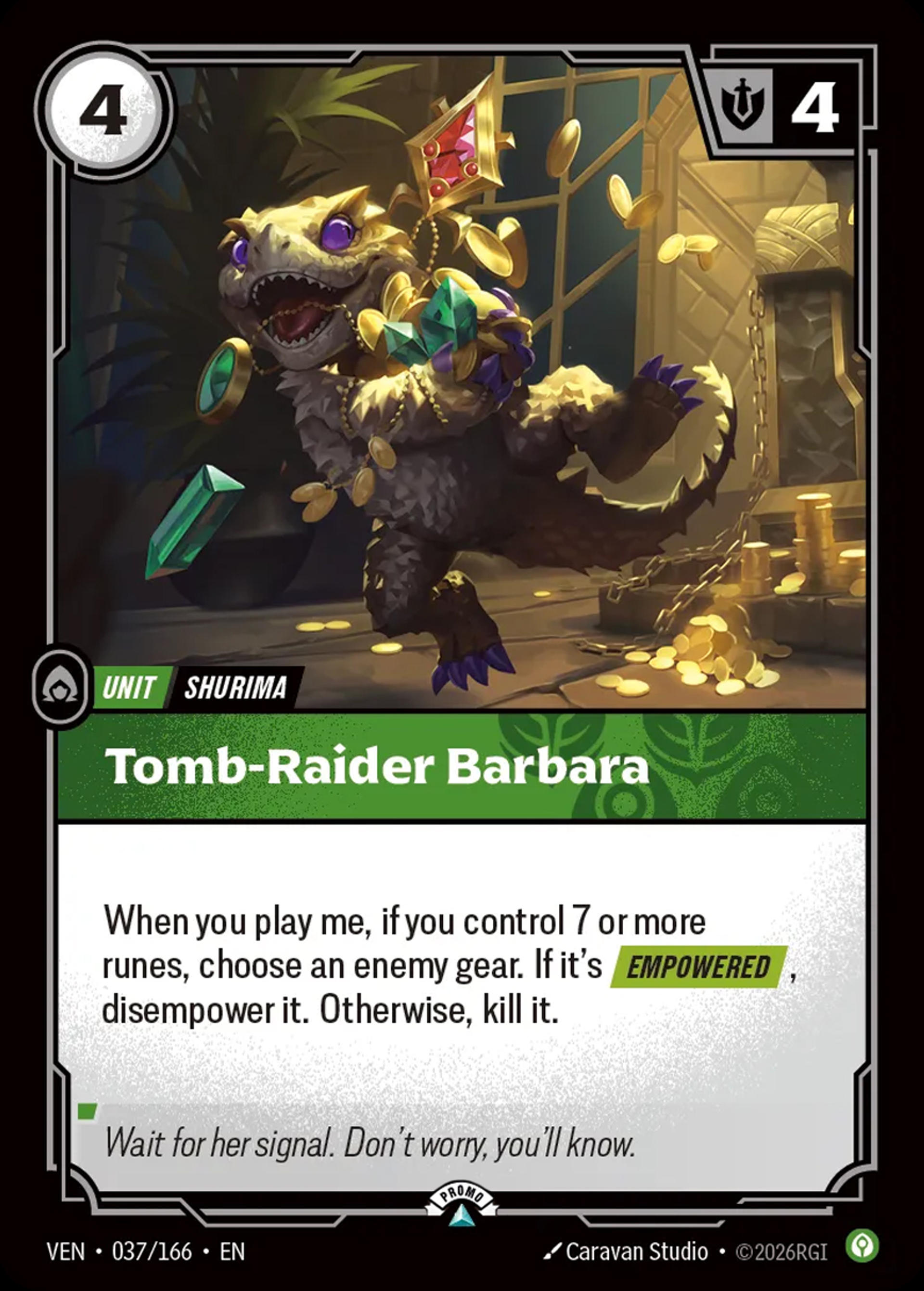 Tomb-Raider Barbara — Vendetta - Promo Cards — Riftbound