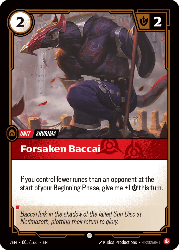 Forsaken Baccai — Vendetta — Riftbound: League of Legends TCG