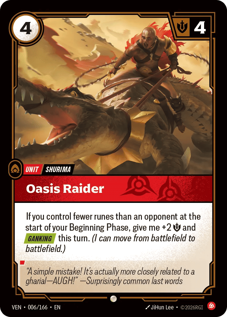 Oasis Raider — Vendetta — Riftbound: League of Legends TCG