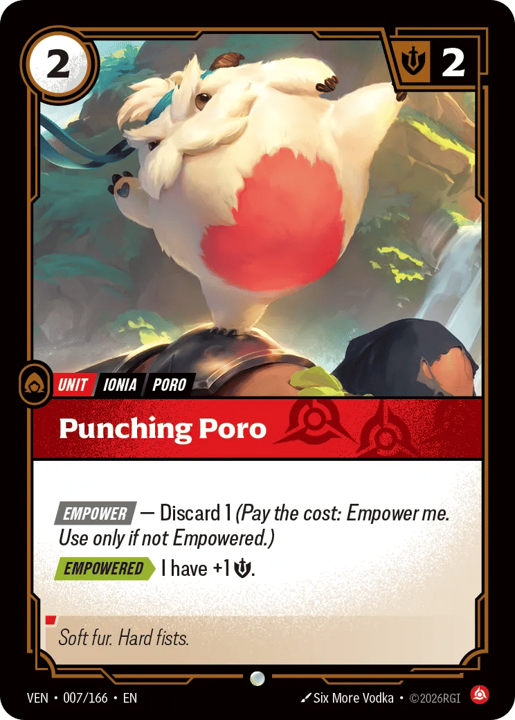 Punching Poro — Vendetta — Riftbound: League of Legends TCG