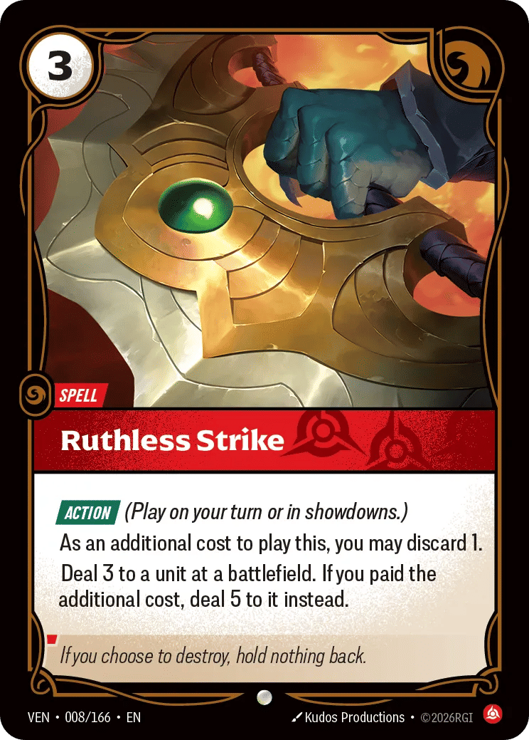 Ruthless Strike — Vendetta — Riftbound: League of Legends TCG