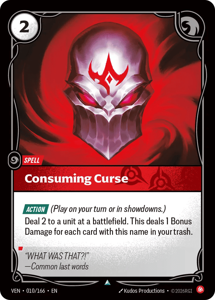 Consuming Curse — Vendetta — Riftbound: League of Legends TCG