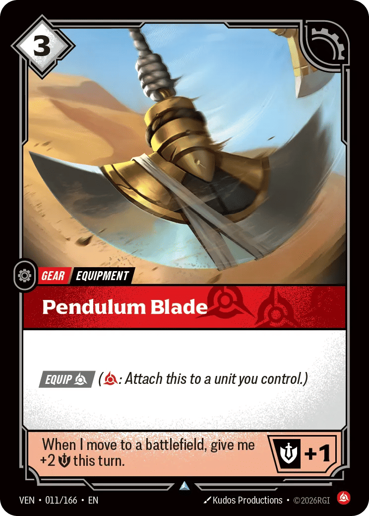Pendulum Blade — Vendetta — Riftbound: League of Legends TCG