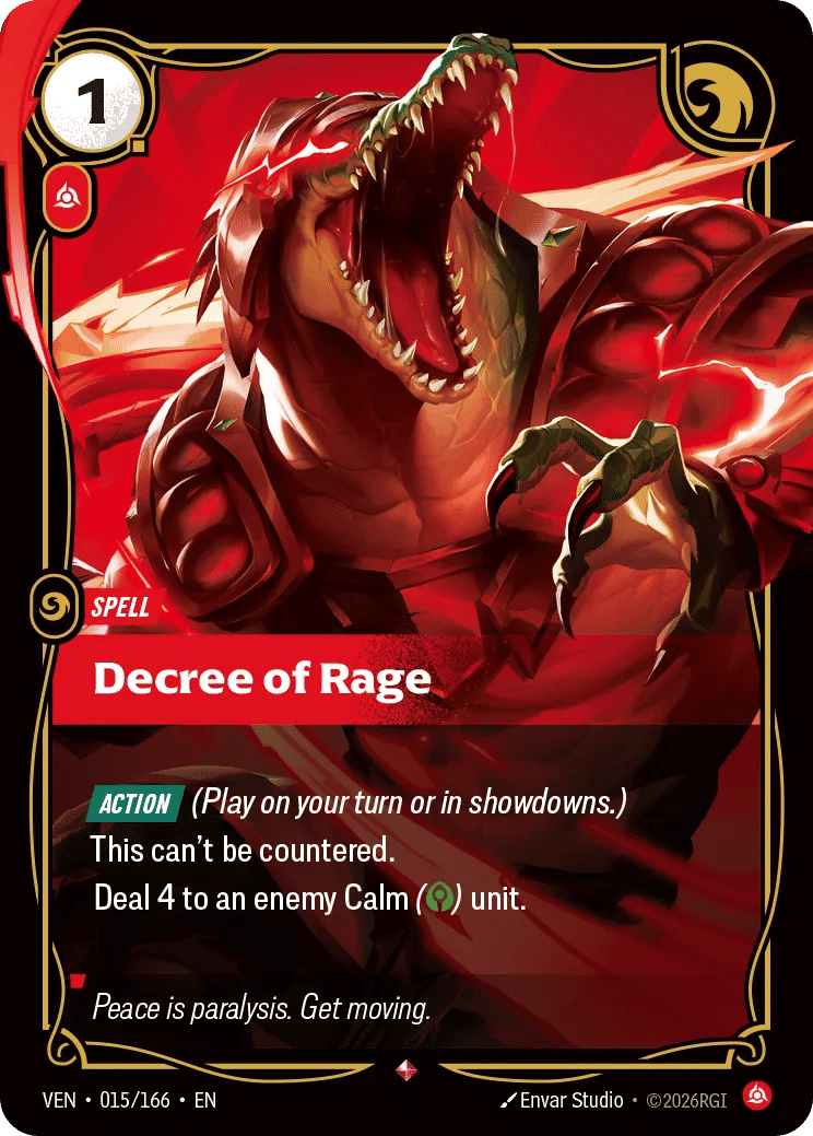 Decree of Rage — Vendetta — Riftbound: League of Legends TCG