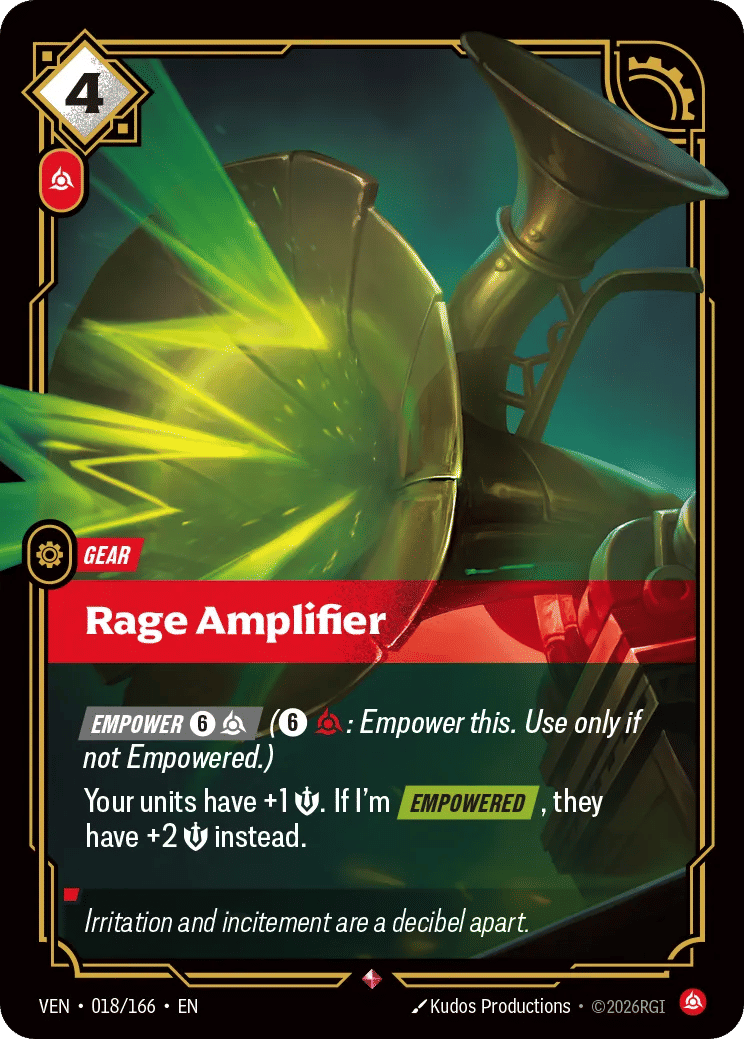 Rage Amplifier — Vendetta — Riftbound: League of Legends TCG