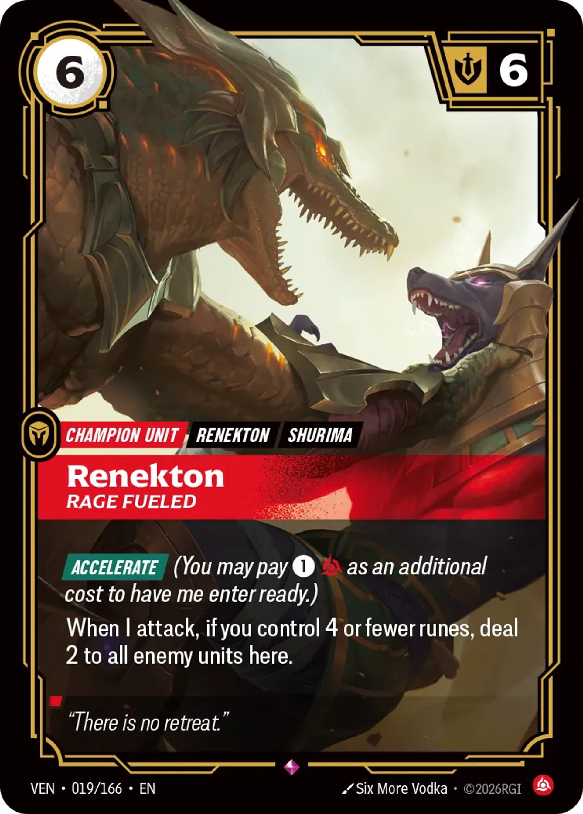 Renekton - Rage Fueled — Vendetta — Riftbound
