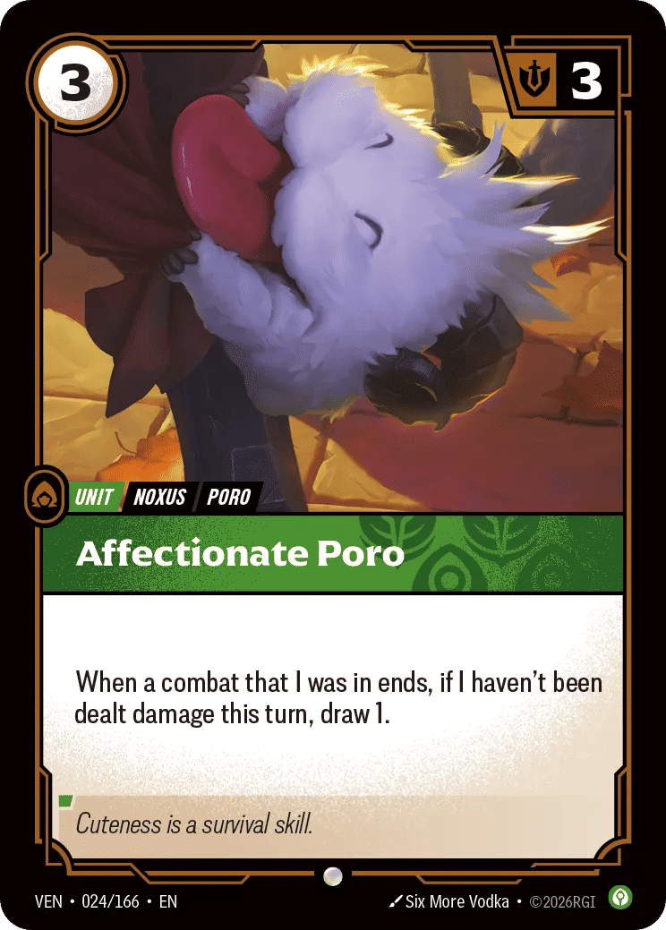 Affectionate Poro — Vendetta — Riftbound: League of Legends TCG