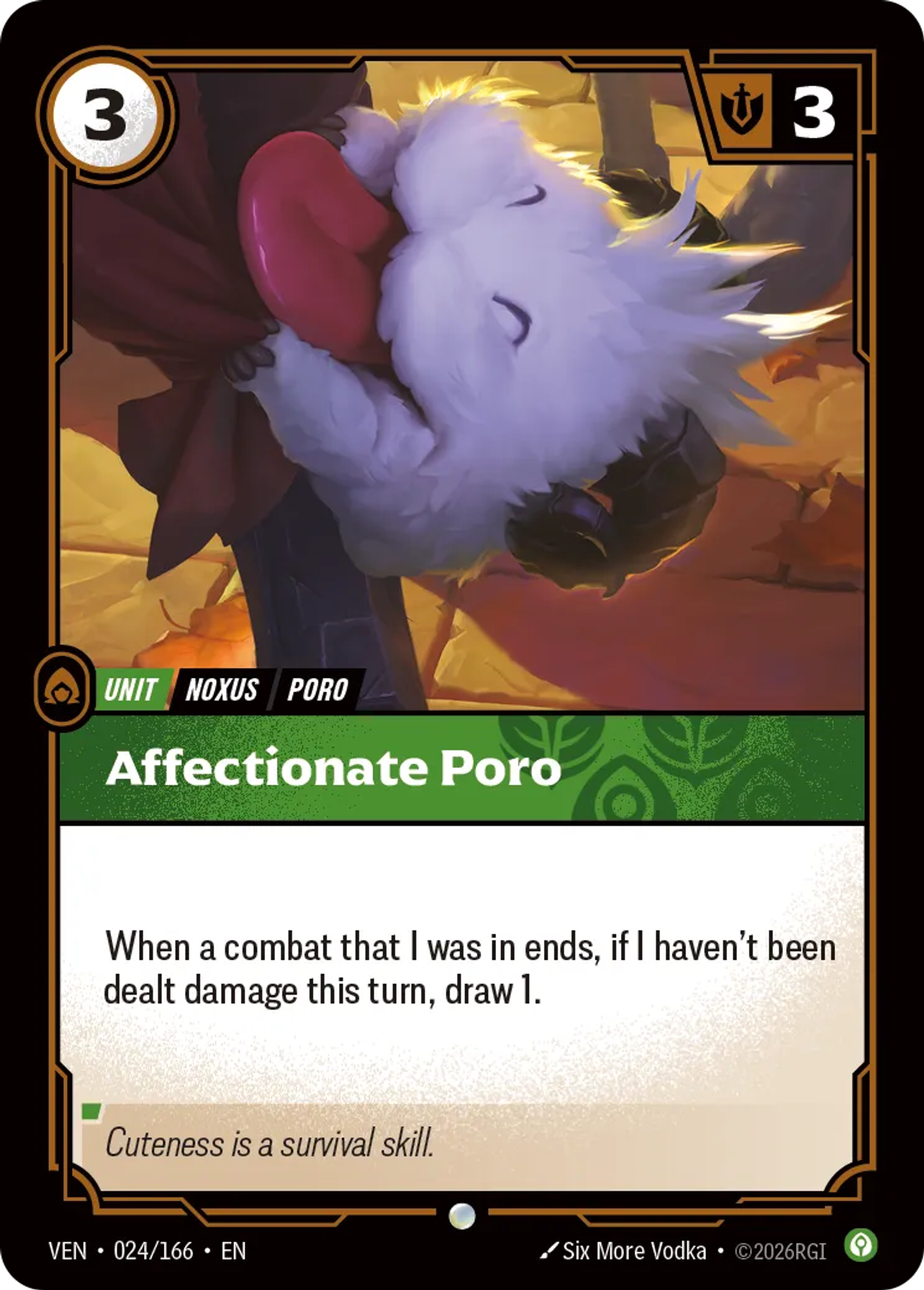 Affectionate Poro — Vendetta — Riftbound
